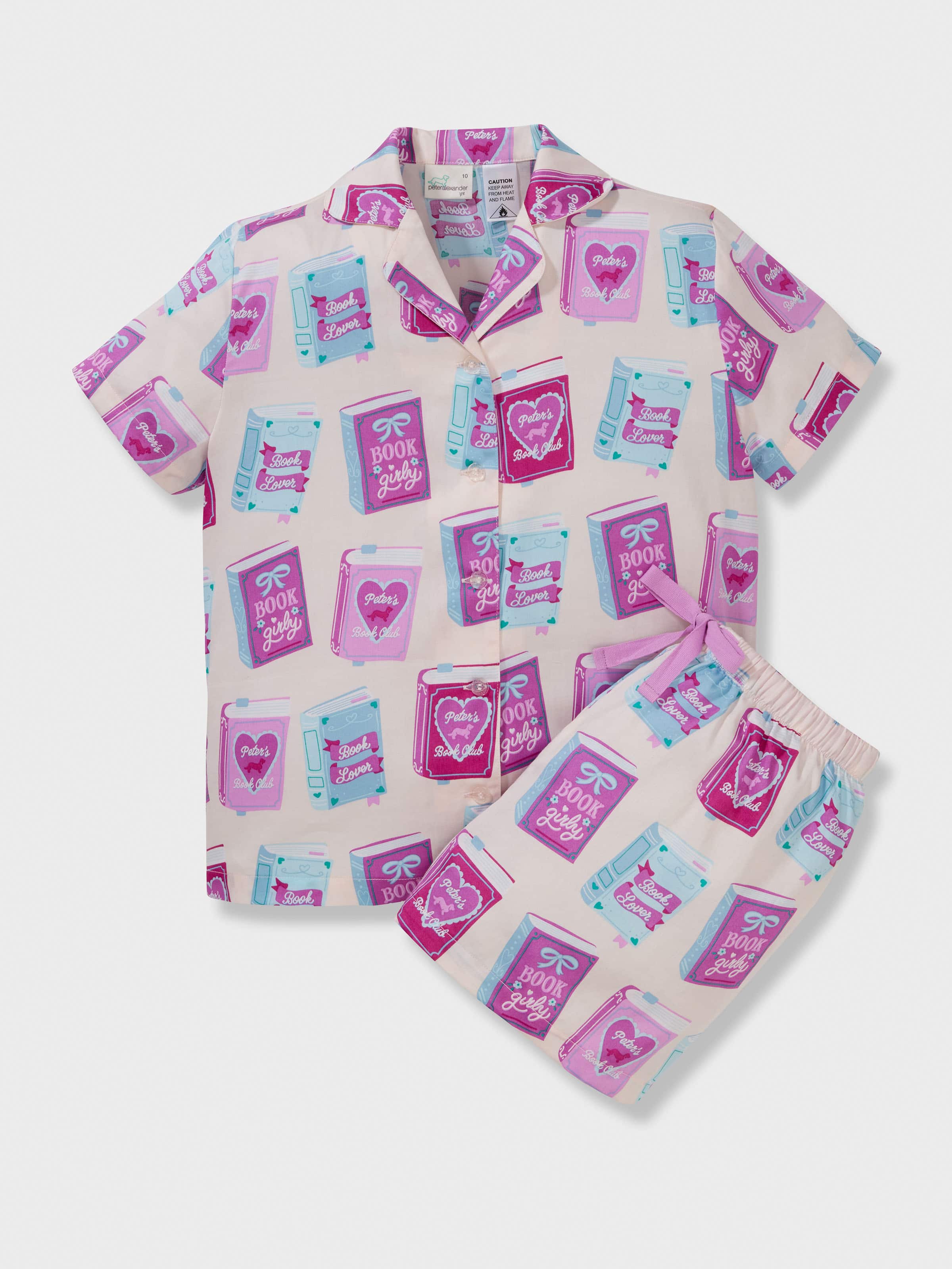 Girls Book Club 100% Cotton Shortie Pj Set