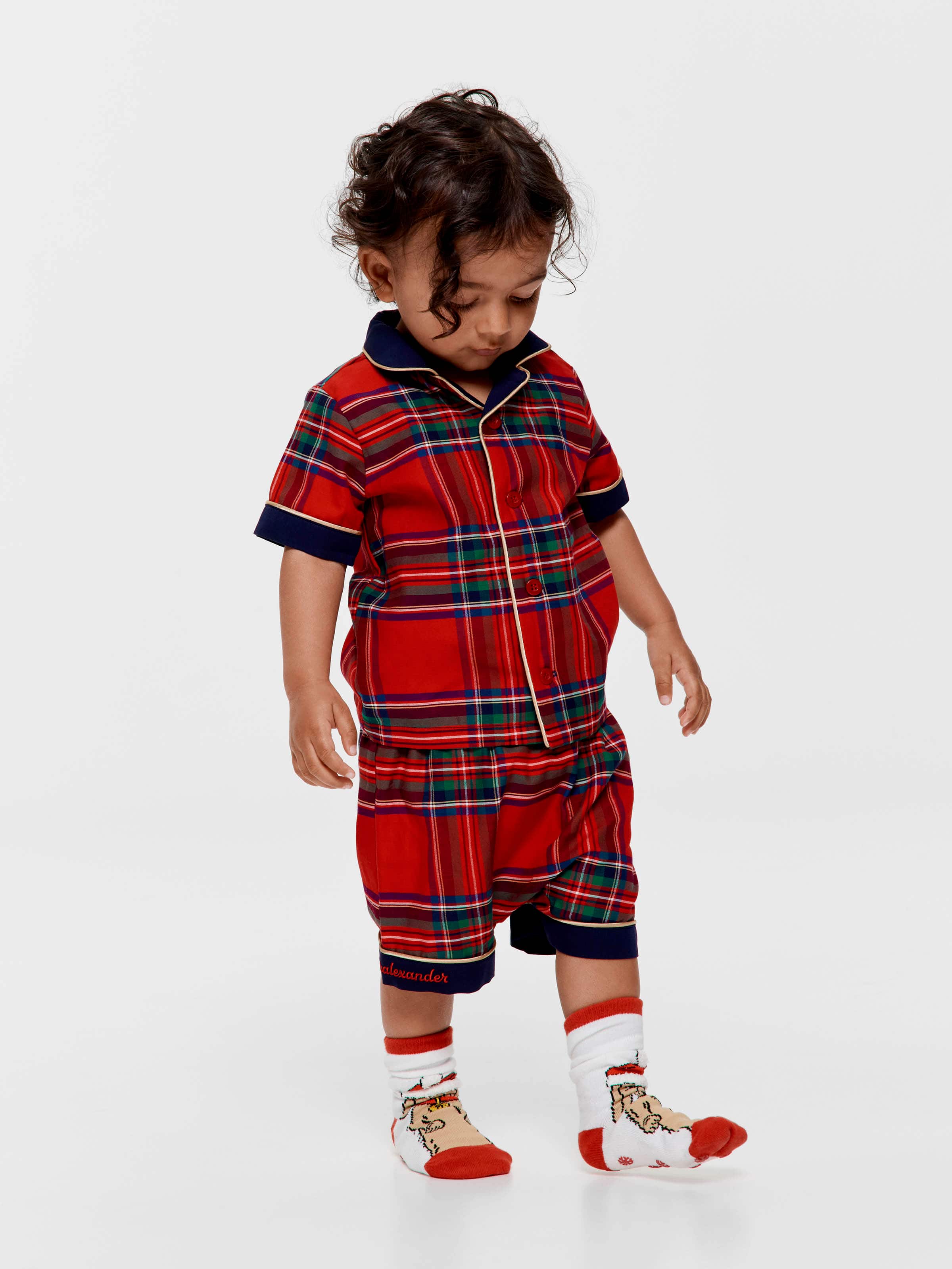 Baby Tartan 100% Cotton Shortie Pj Set