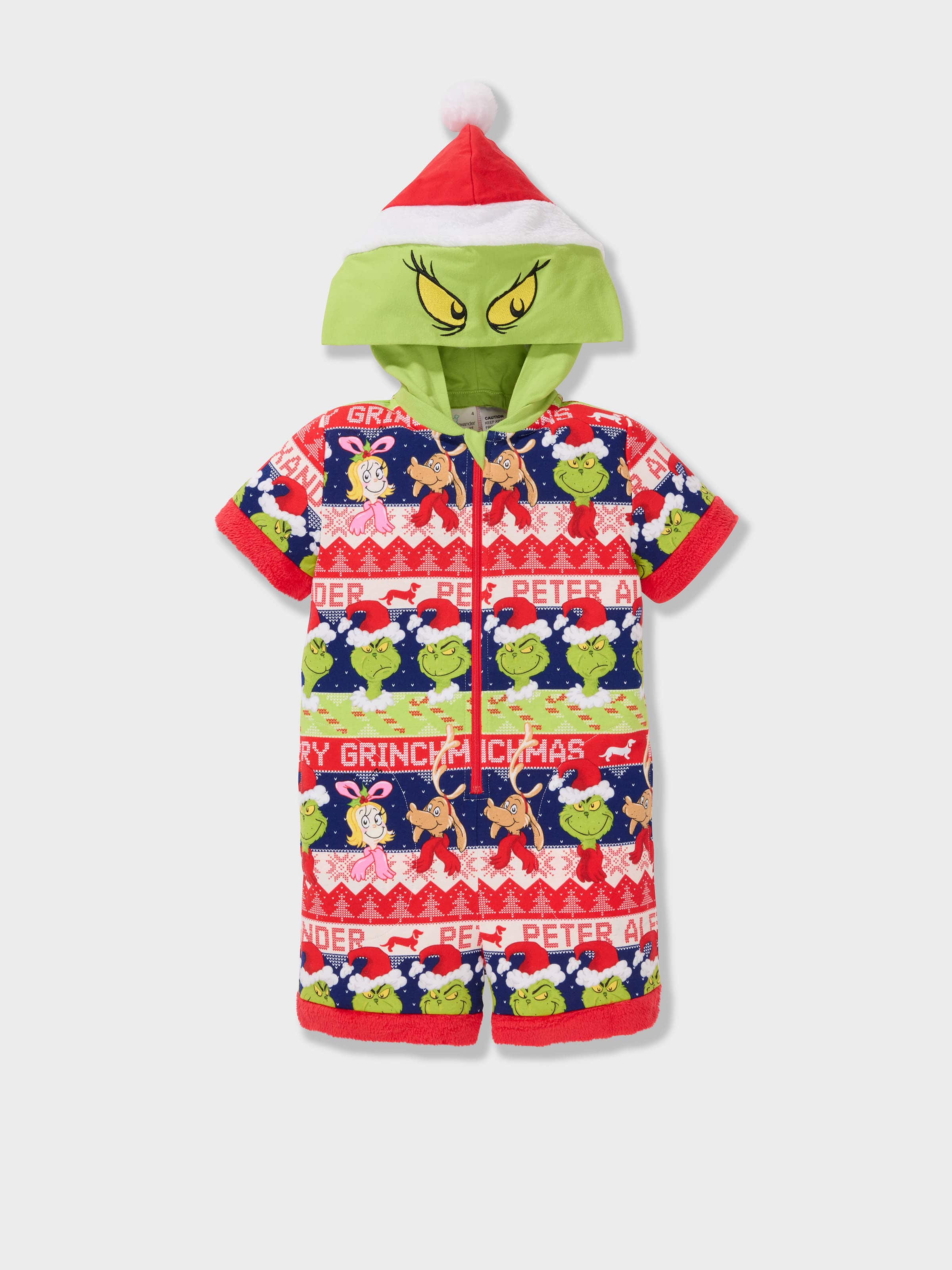 Jnr Kids The Grinch Fair Isle Onesie