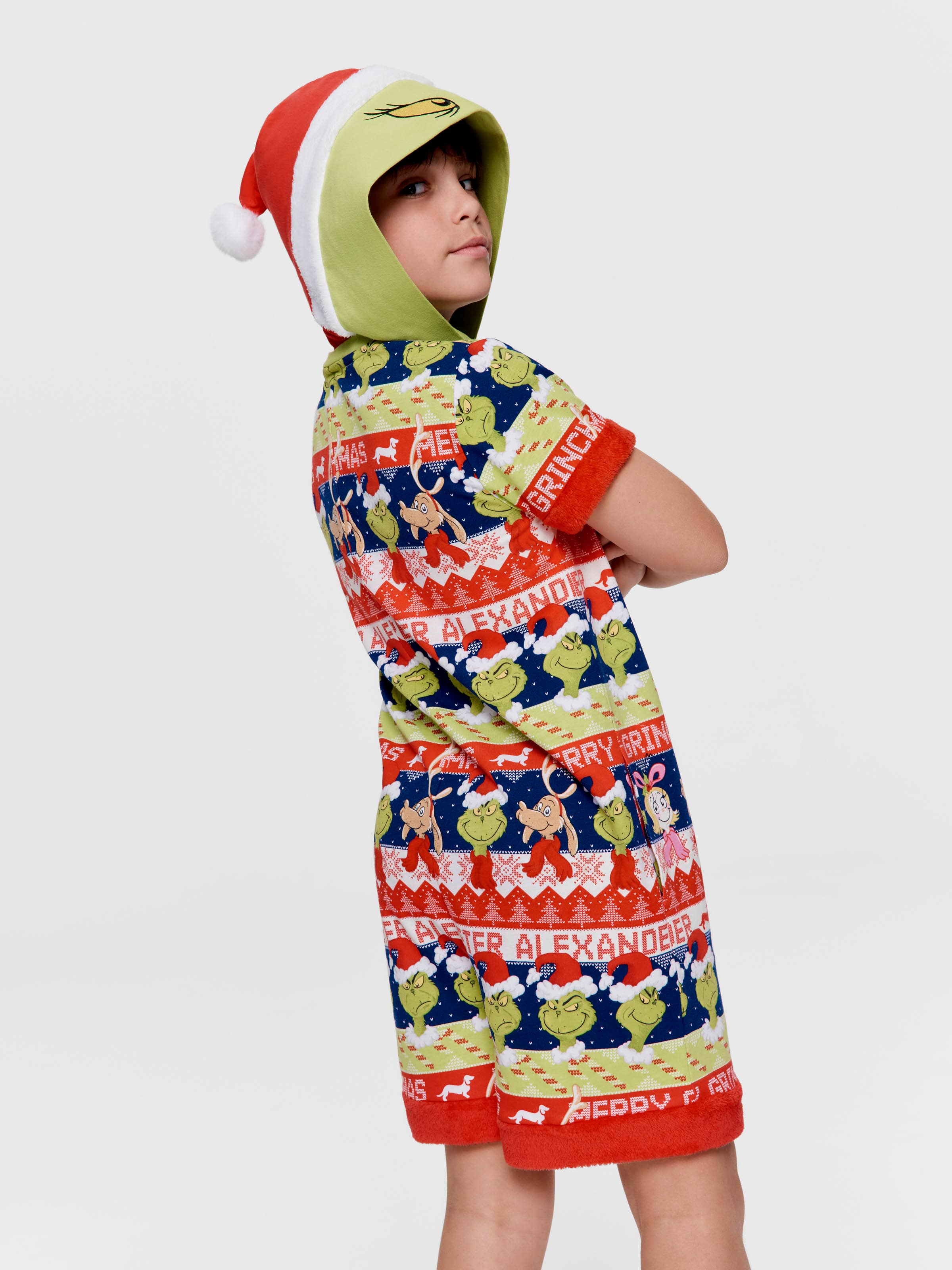 Kids The Grinch Fair Isle Onesie