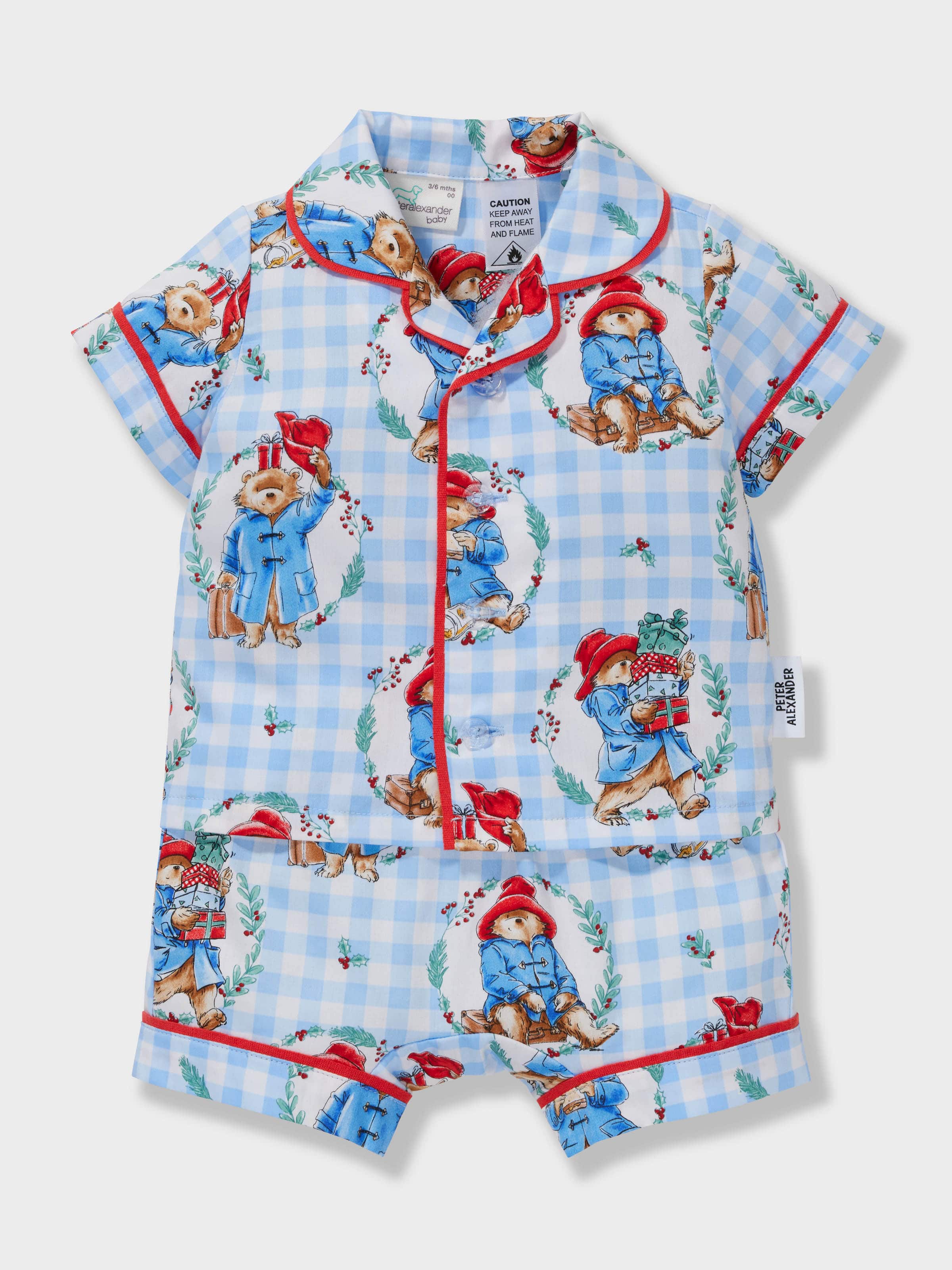 Baby Paddington Bear 100% Cotton Shortie Pj Set