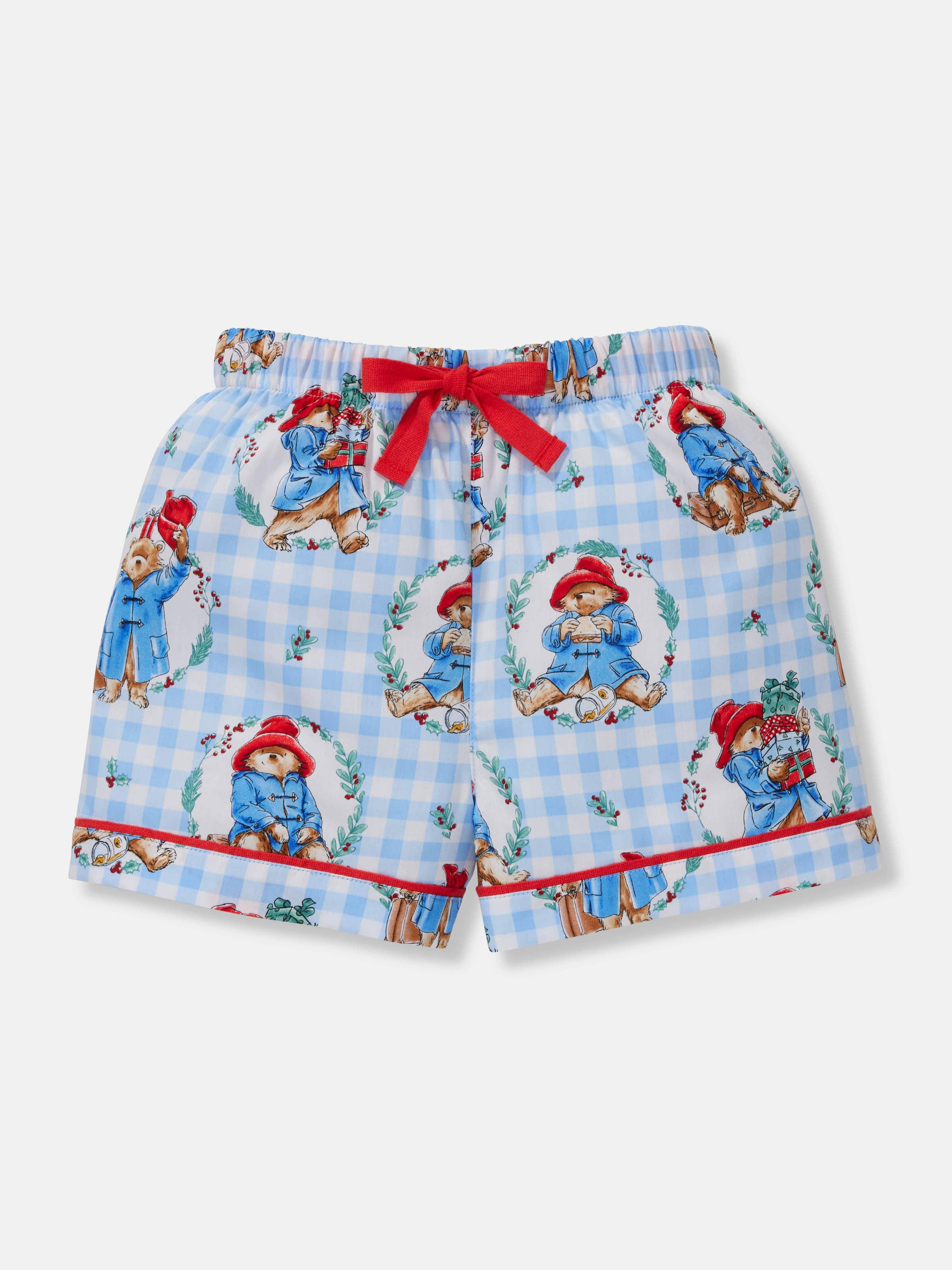 Jnr Kids Paddington Bear 100% Cotton Shortie Pj Set