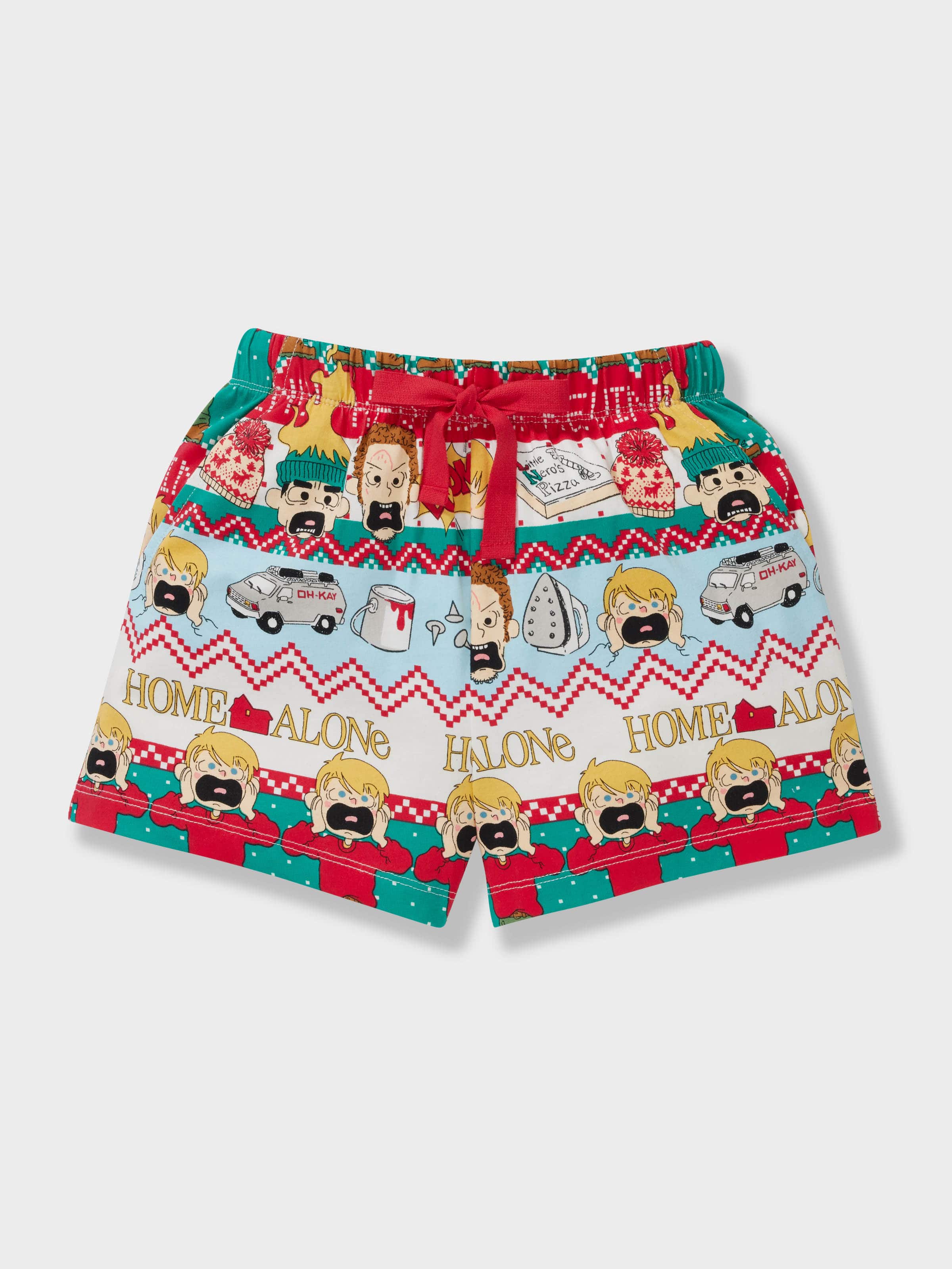 Jnr Kids Home Alone Plush Short Pj Set