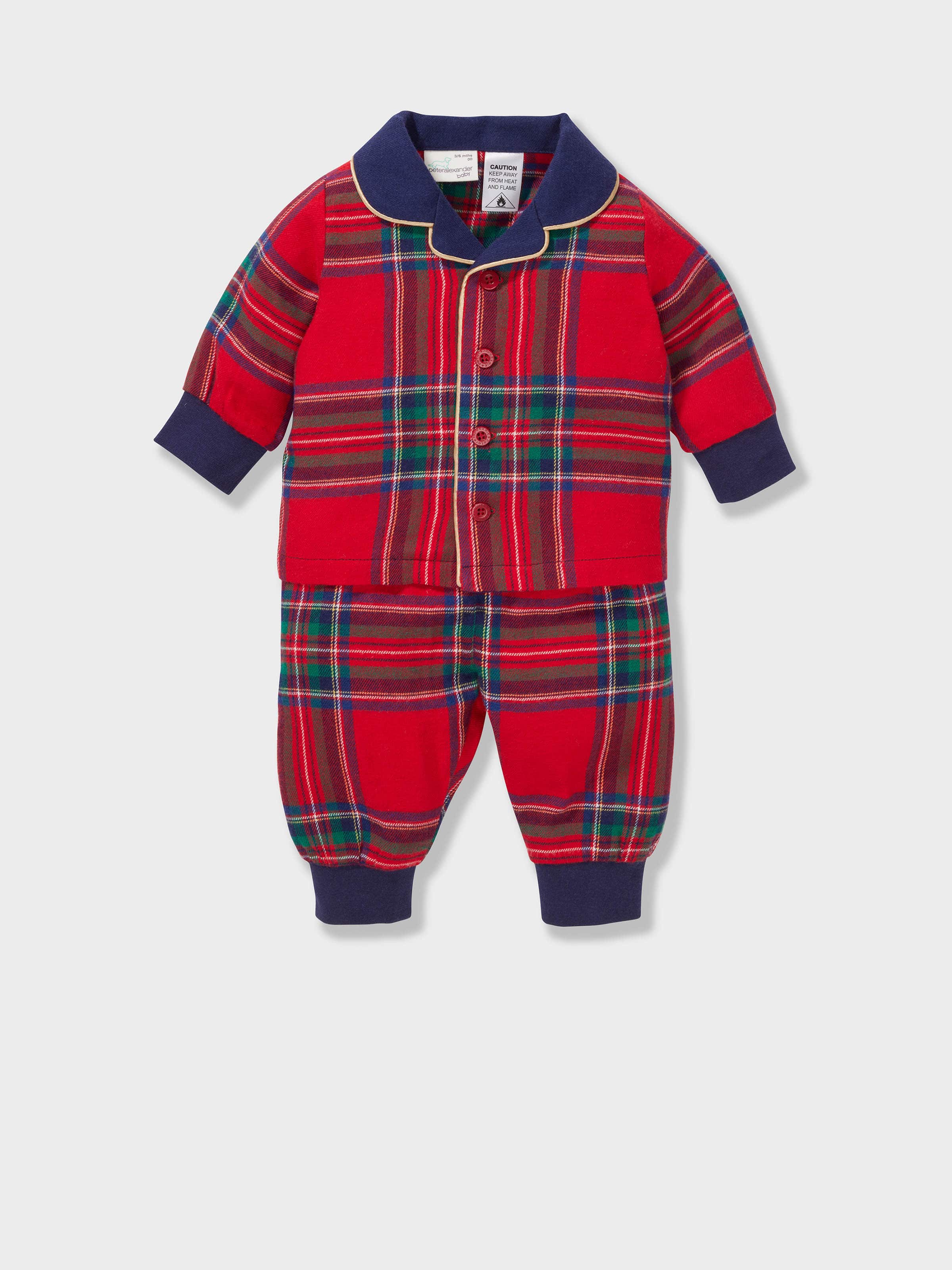 Baby Tartan Bamboo Flan Long Classic Pj Set