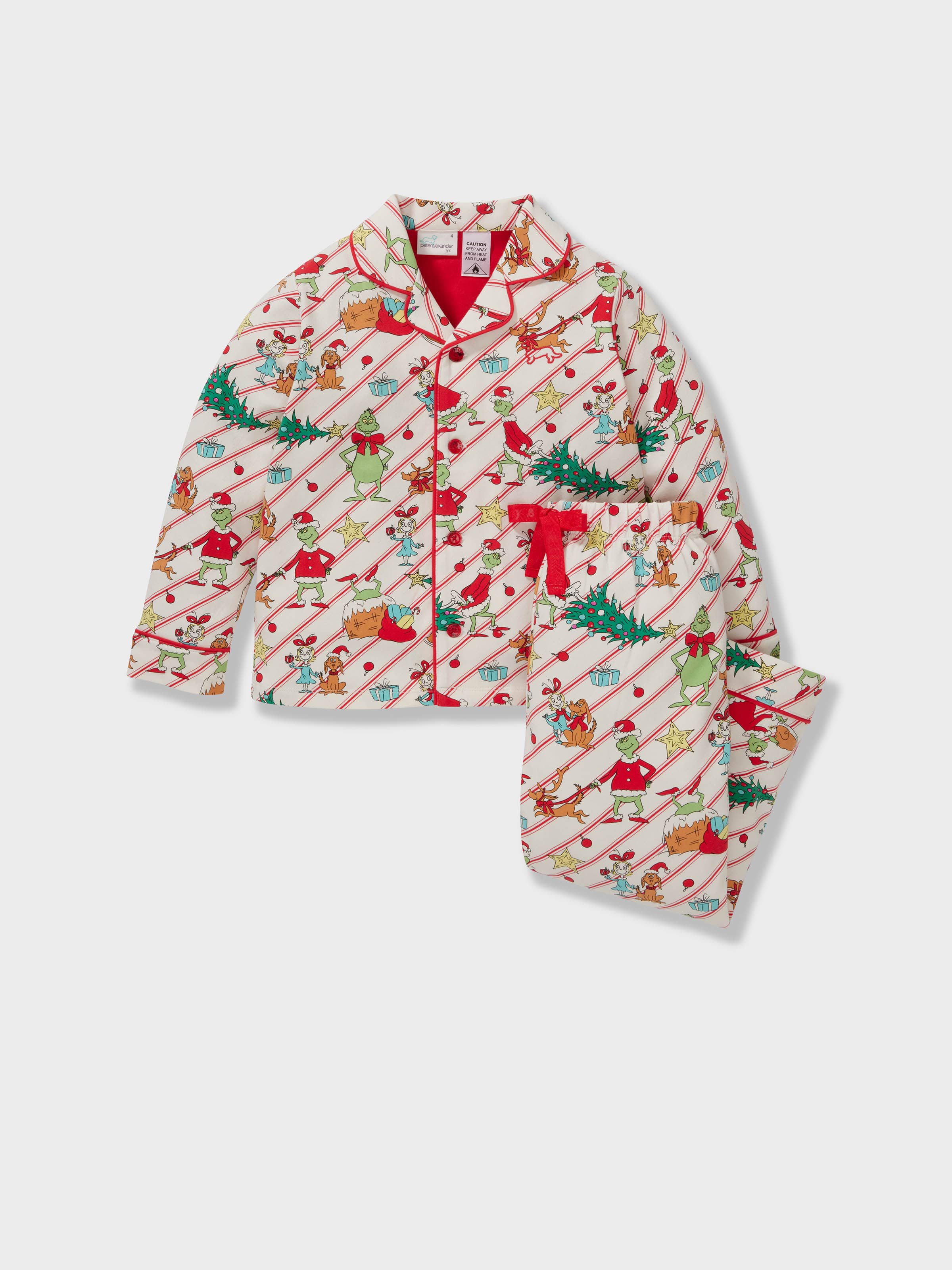 Jnr Kids The Grinch Boxed Long Classic Pj Set