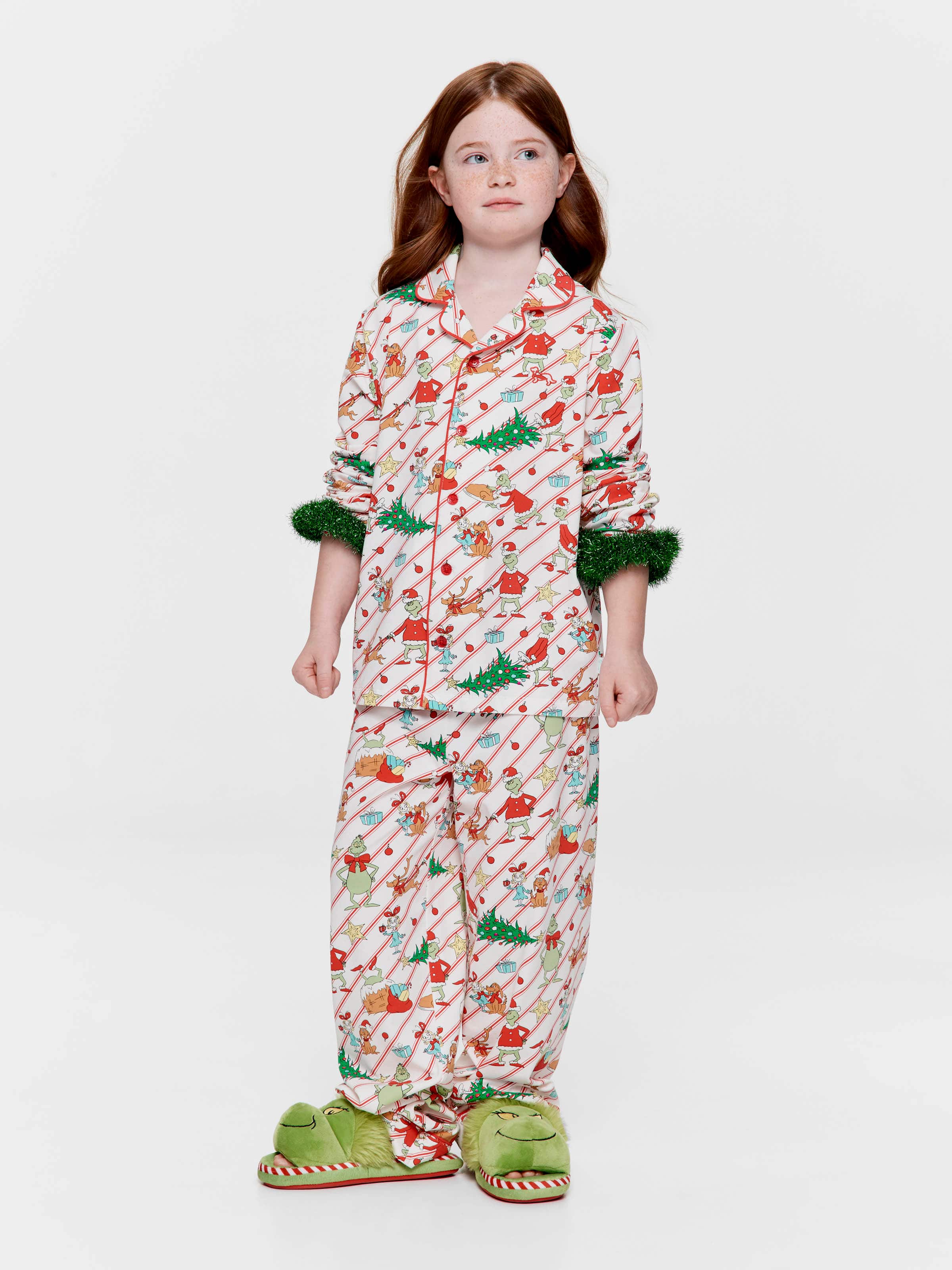 Kids The Grinch Boxed Long Classic Pj Set