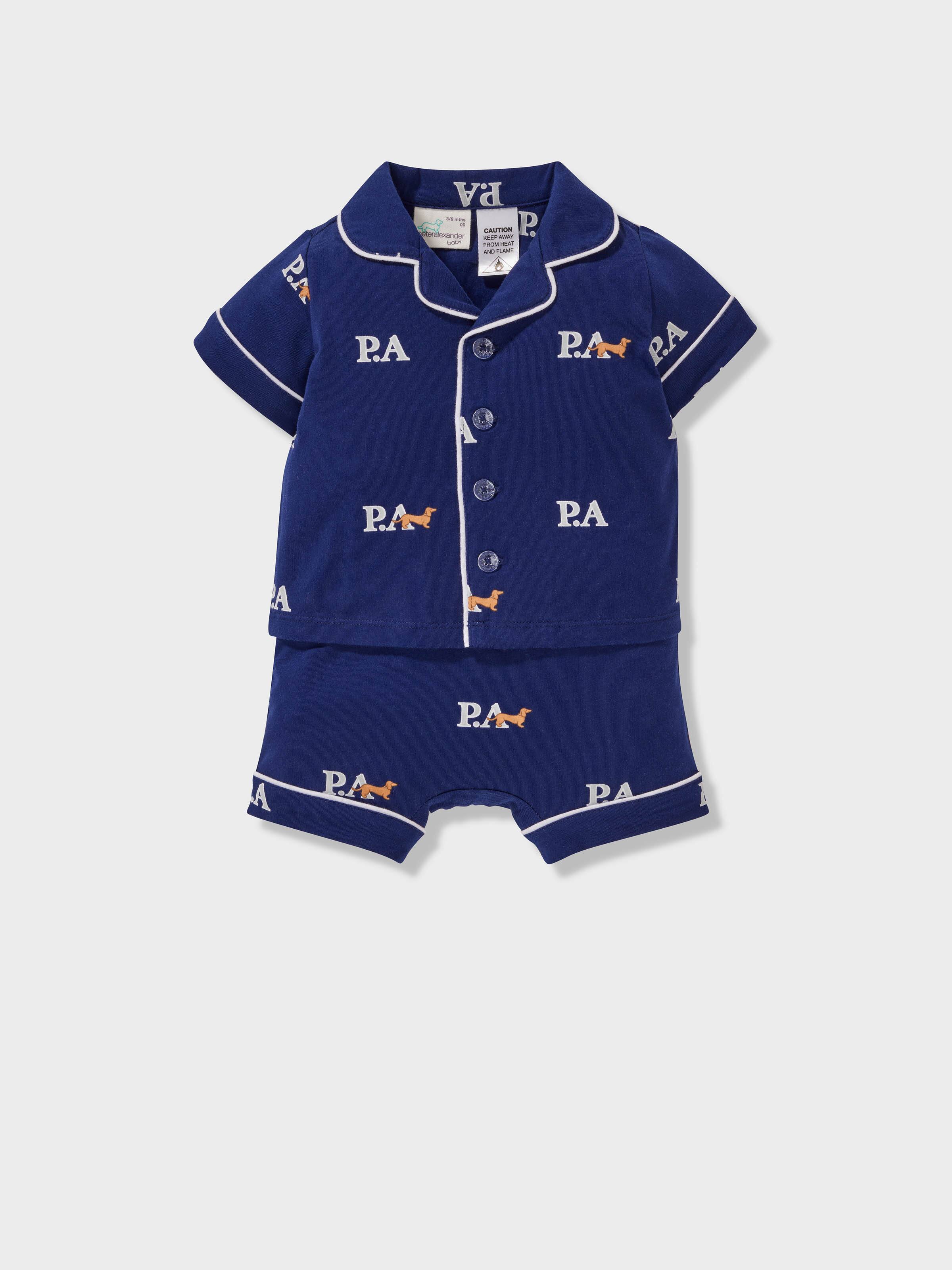 Baby Boys Penny Logo Classic Shortie Pj Set