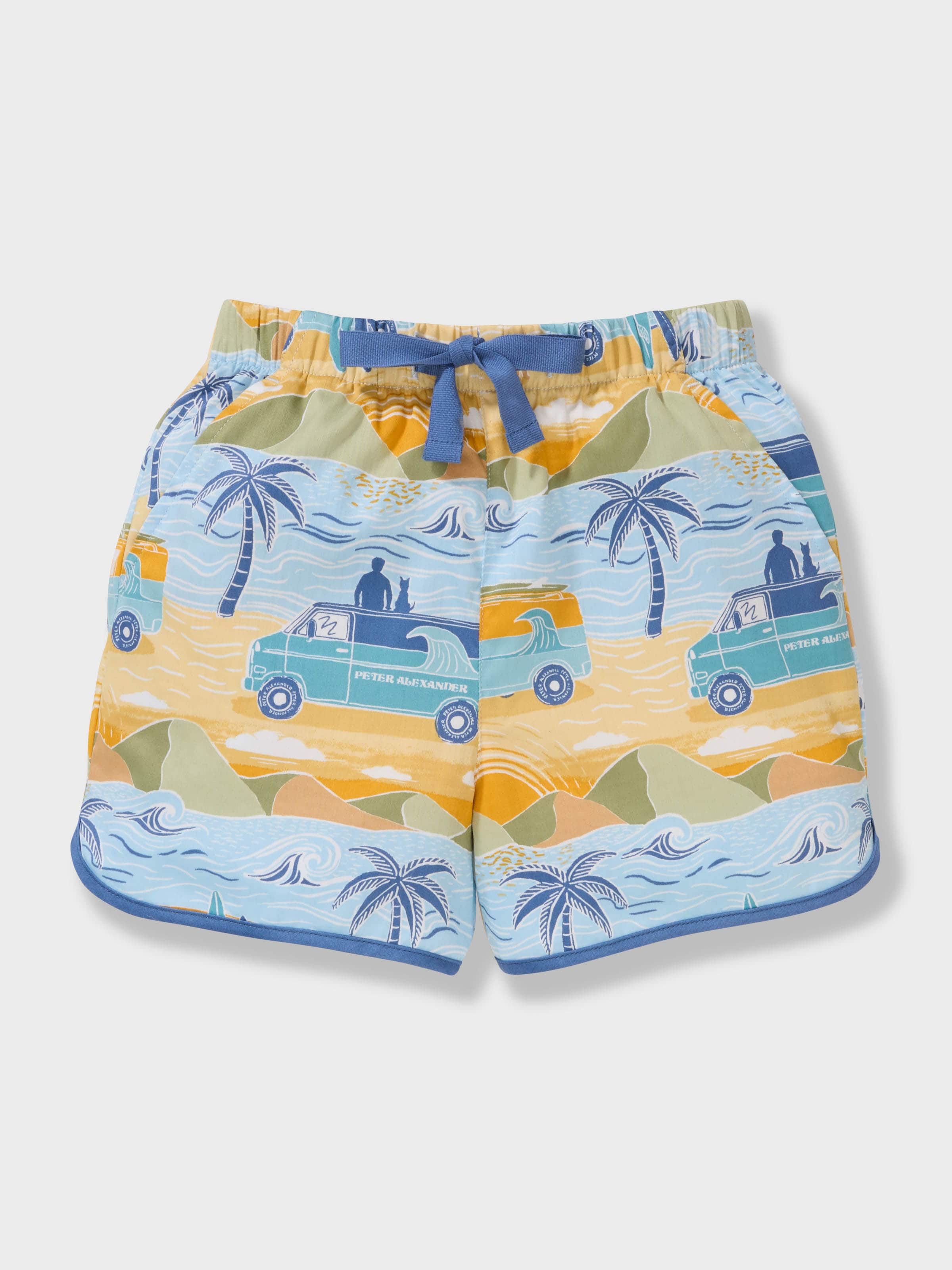 Boys Beach Van 100% Cotton Short Pj Set