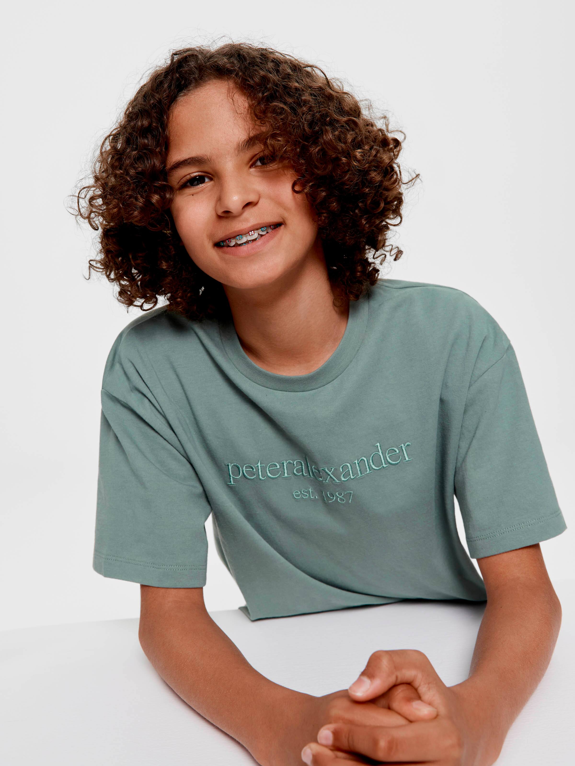 Boys Green Windpowpane Check Short Pj Set
