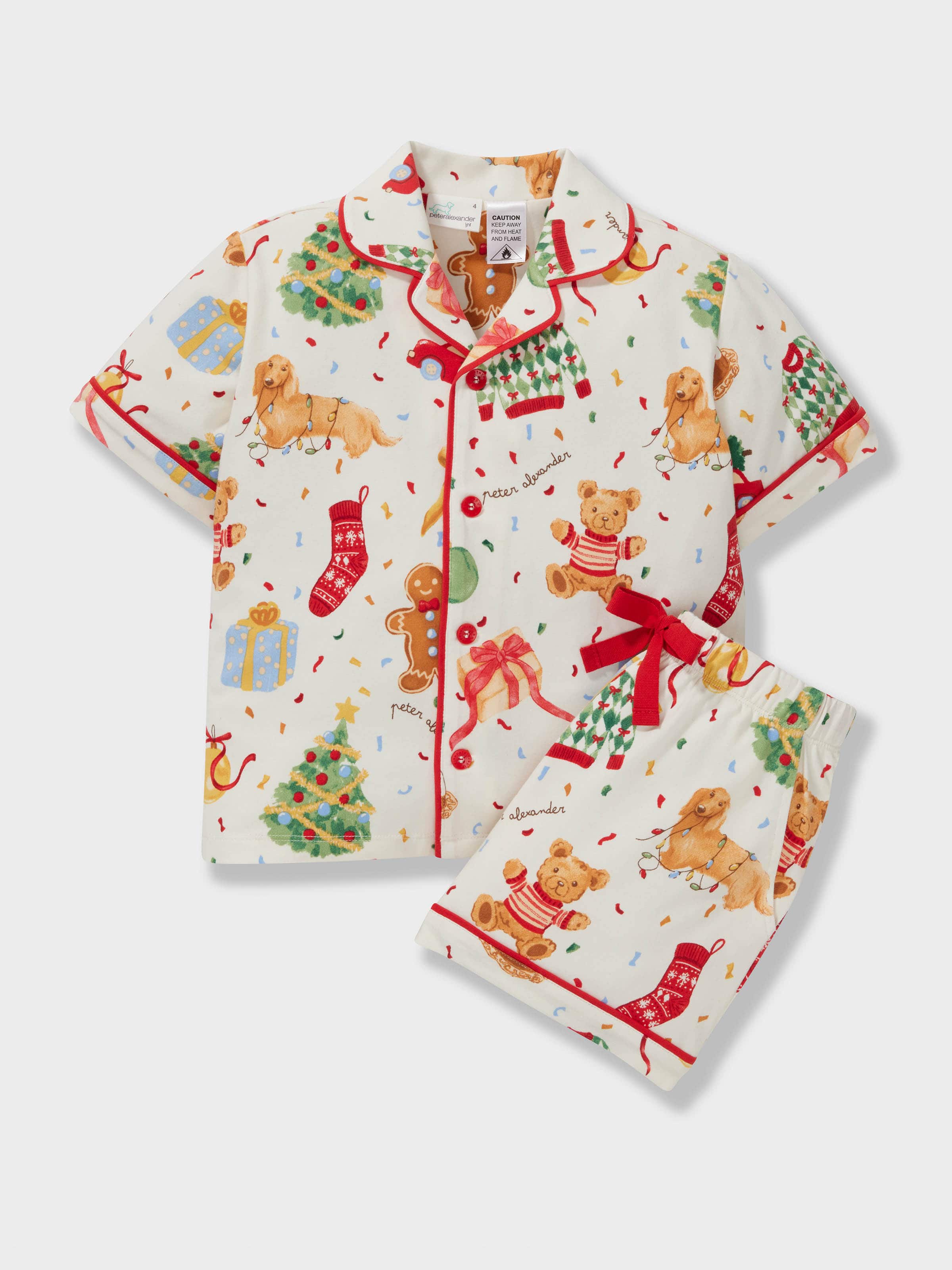 Kids Christmas Icons Boxed Shortie Pj Set