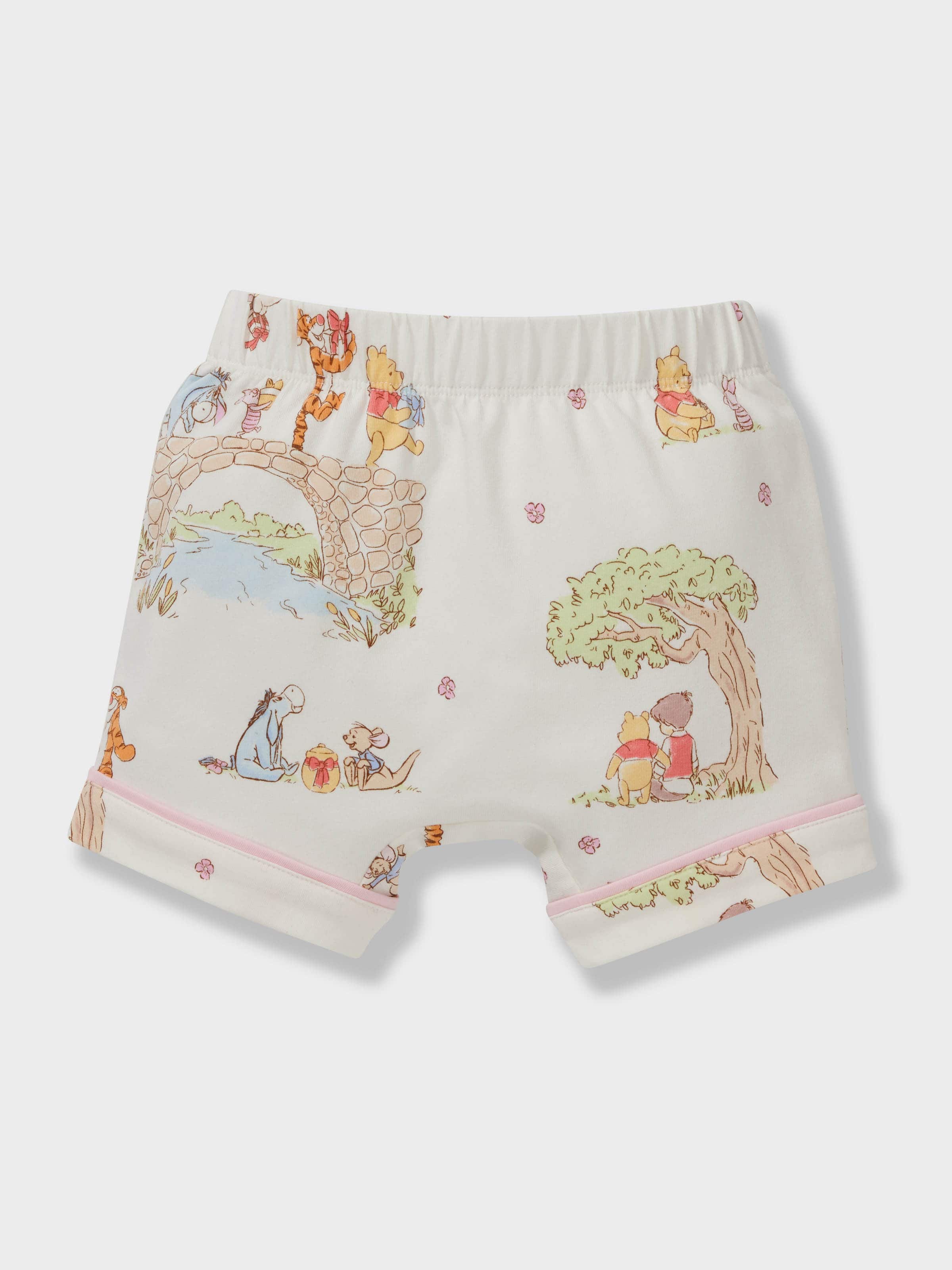 Baby Winnie The Pooh Plush Shortie Pj Set