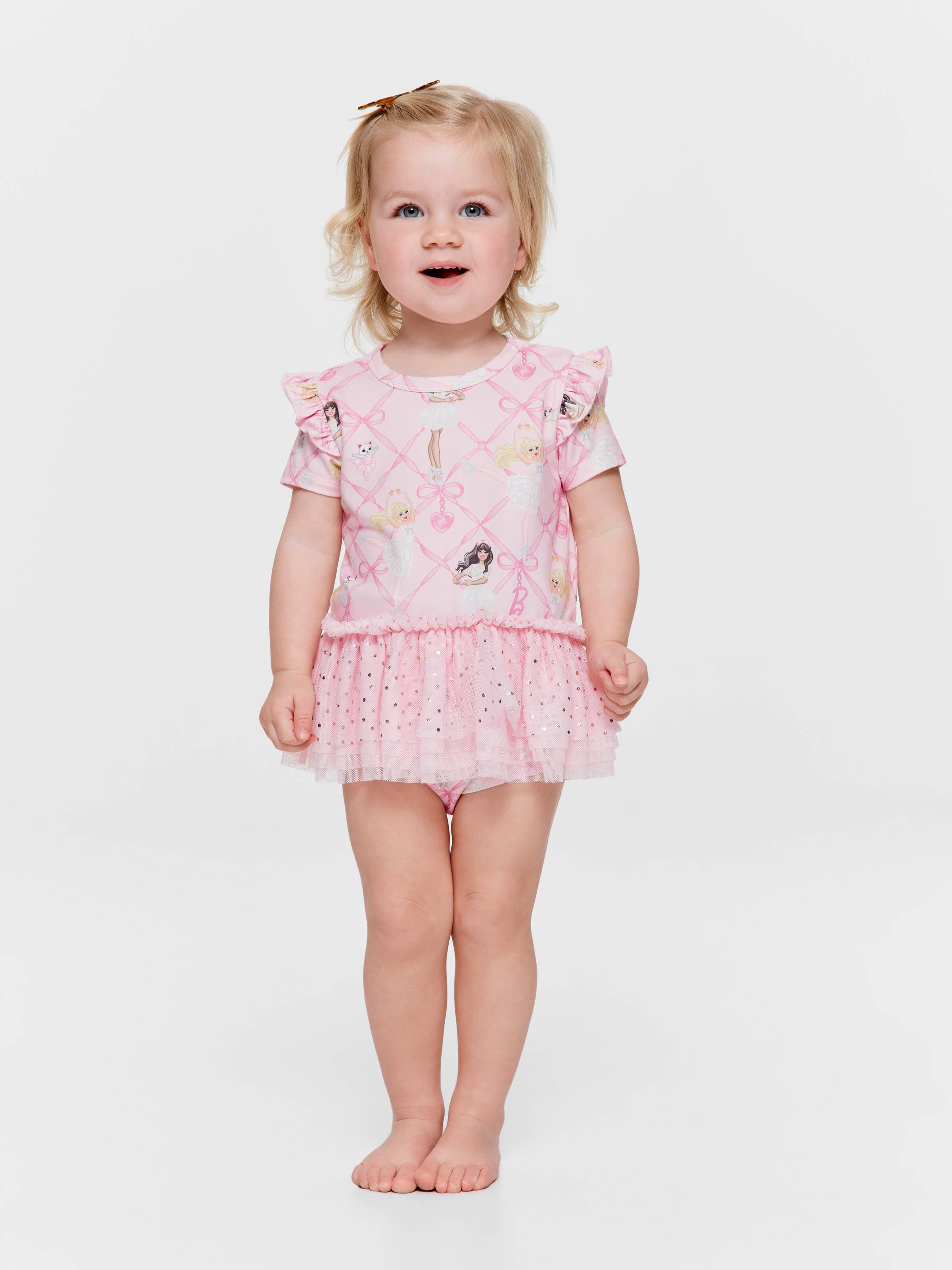 Baby Girls Barbie Romper