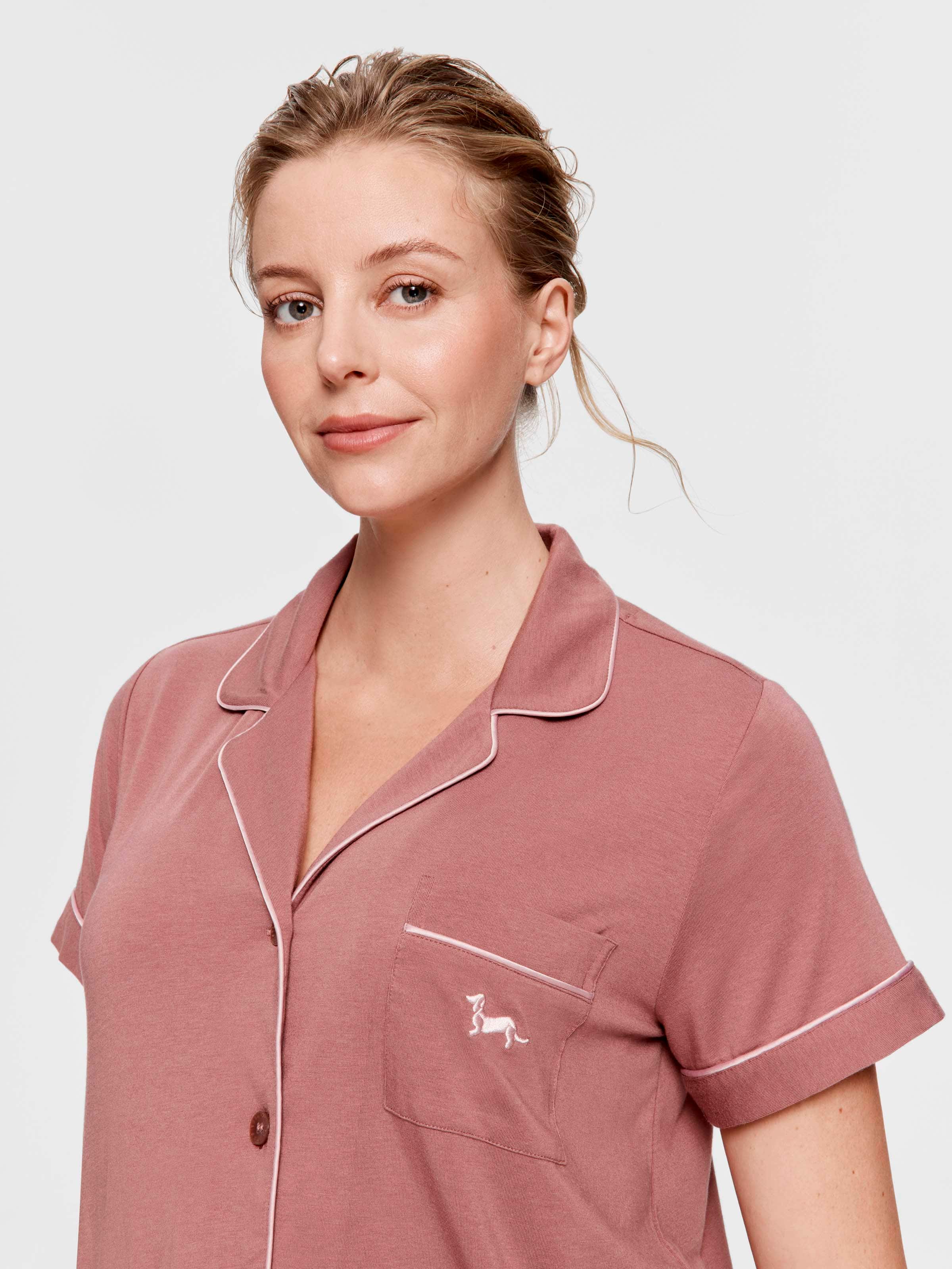 Maternity Plum Shortie Pj Set