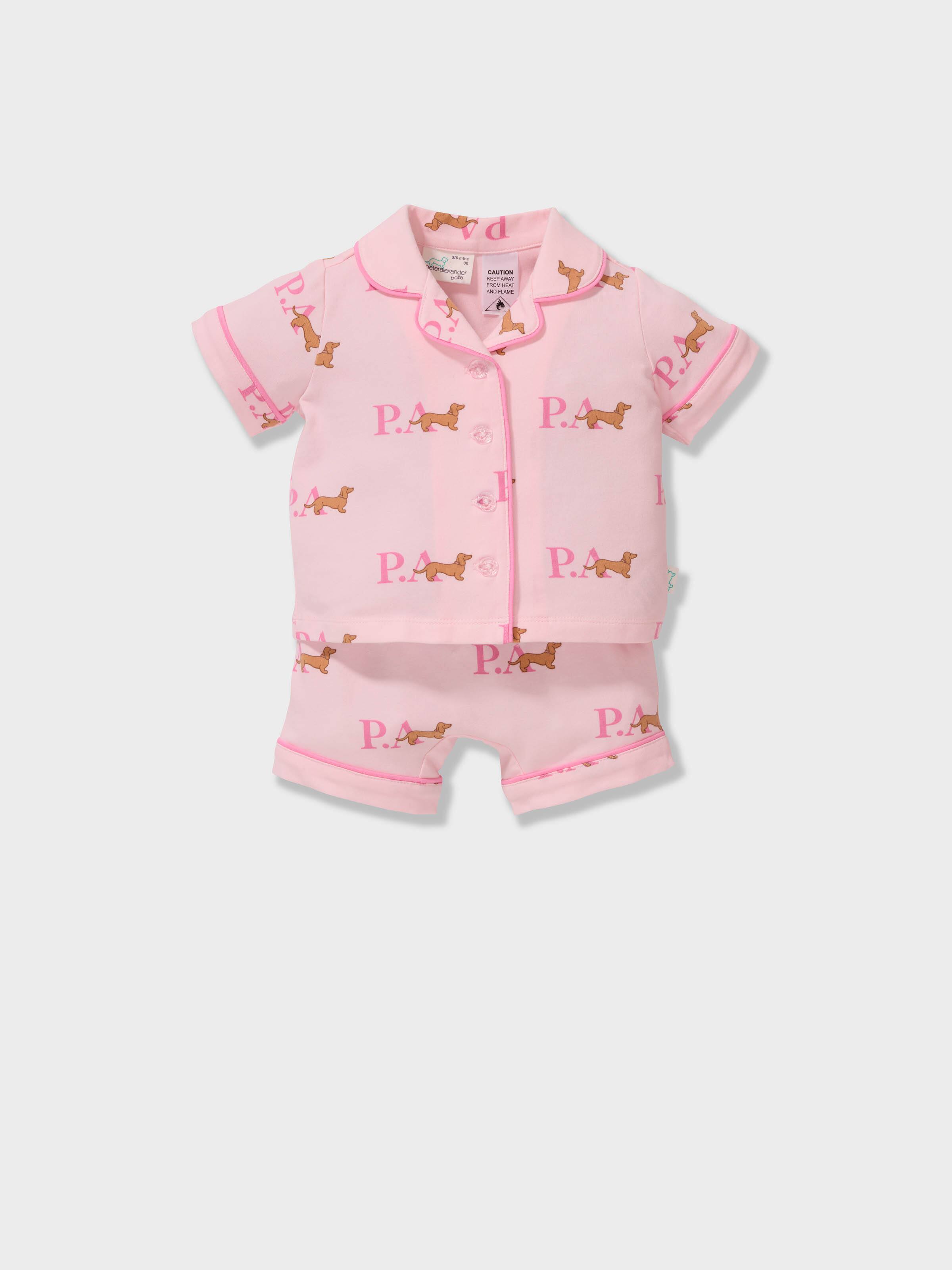 Baby Girls Penny Logo Classic Shortie Pj Set