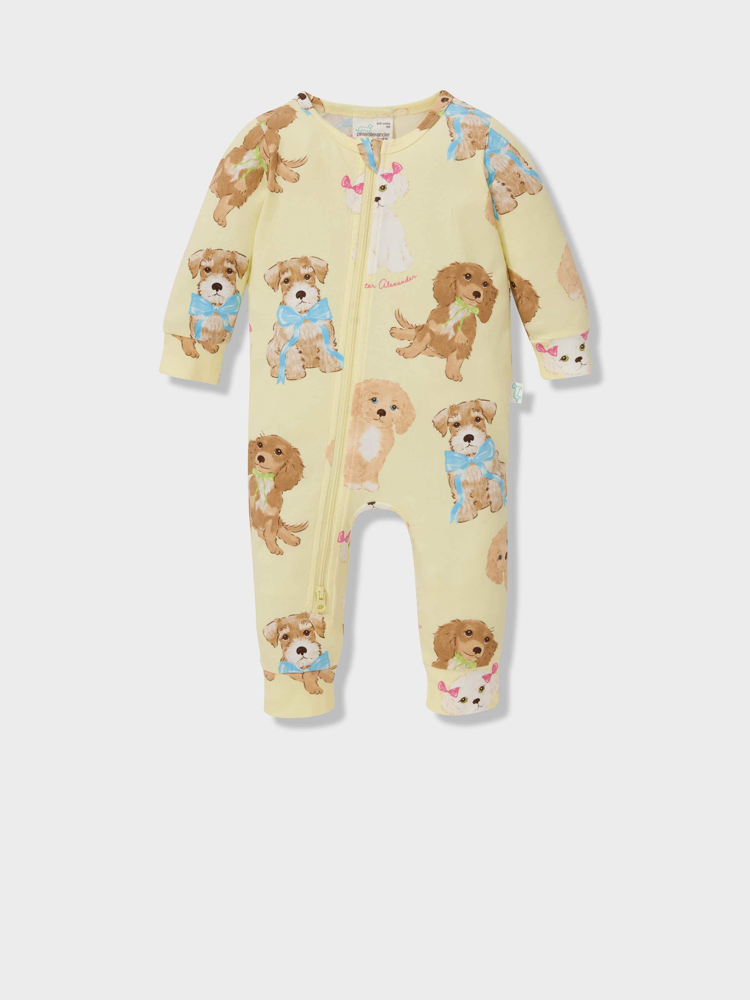 Baby Girls Pretty Puppy Onesie