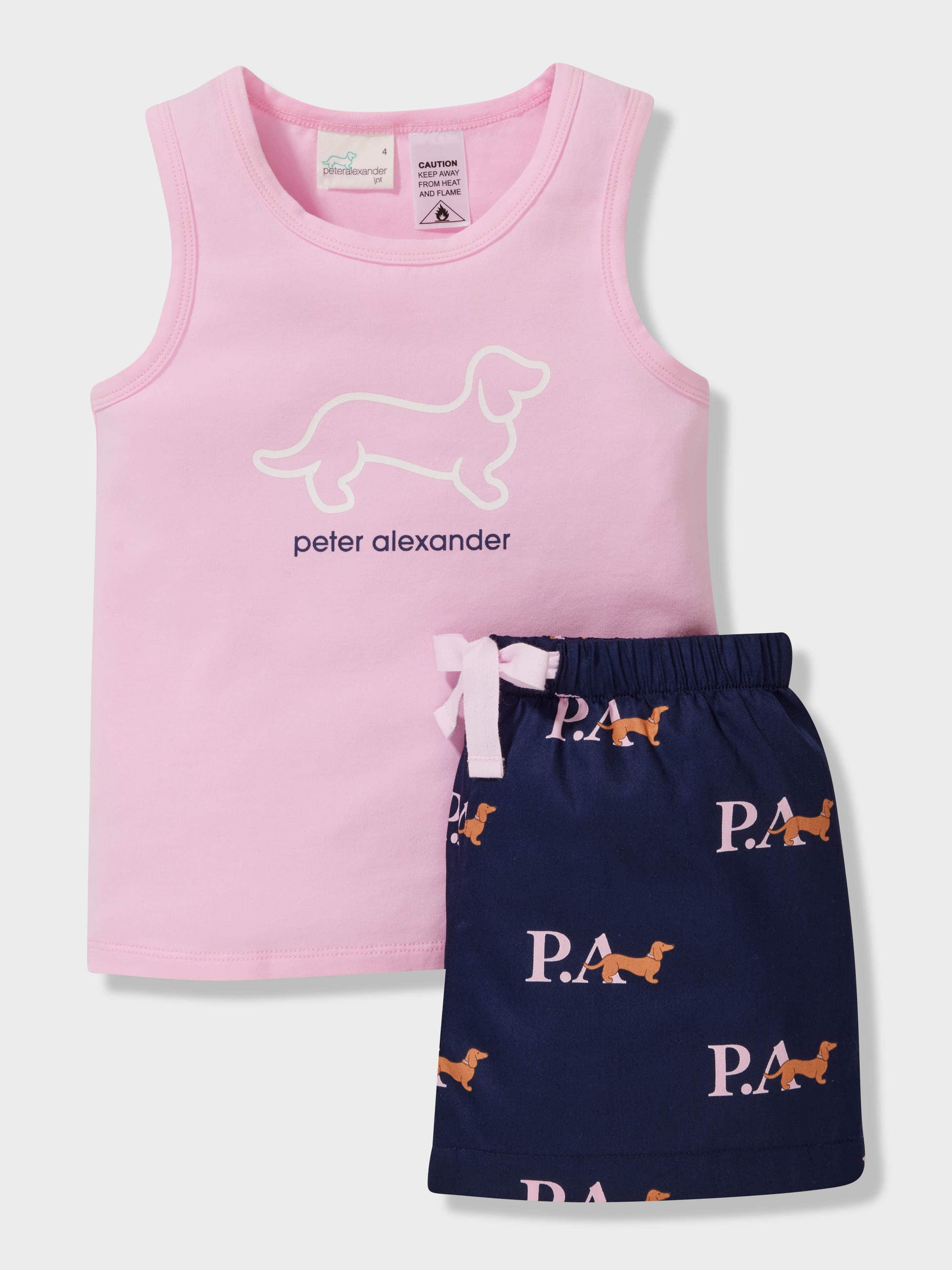 Jnr Girls Heritage Tank Short Pj Set