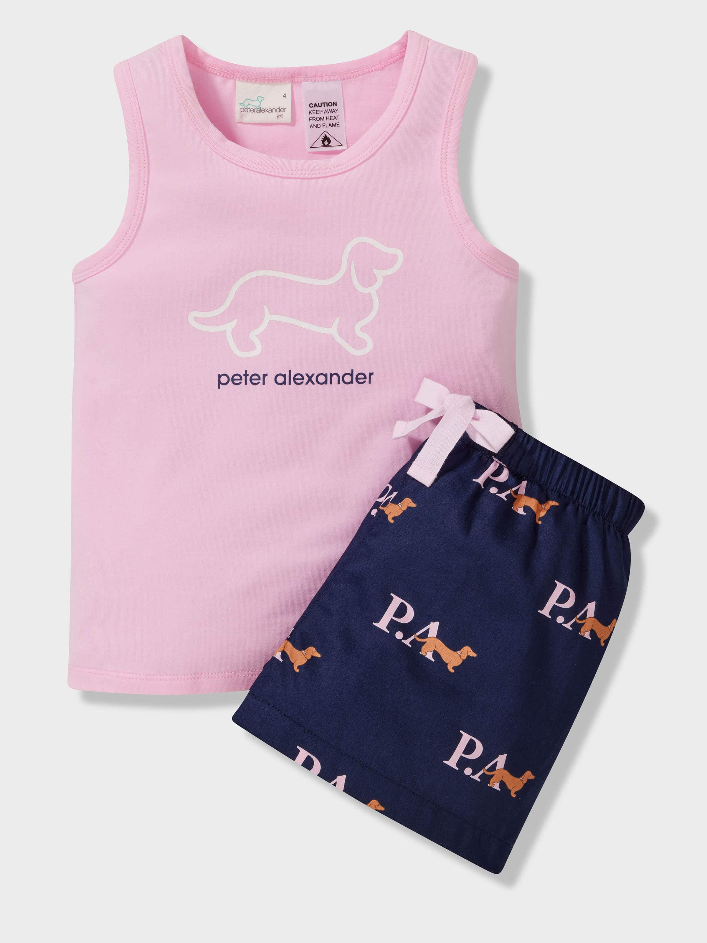 Girls Heritage Tank Short Pj Set