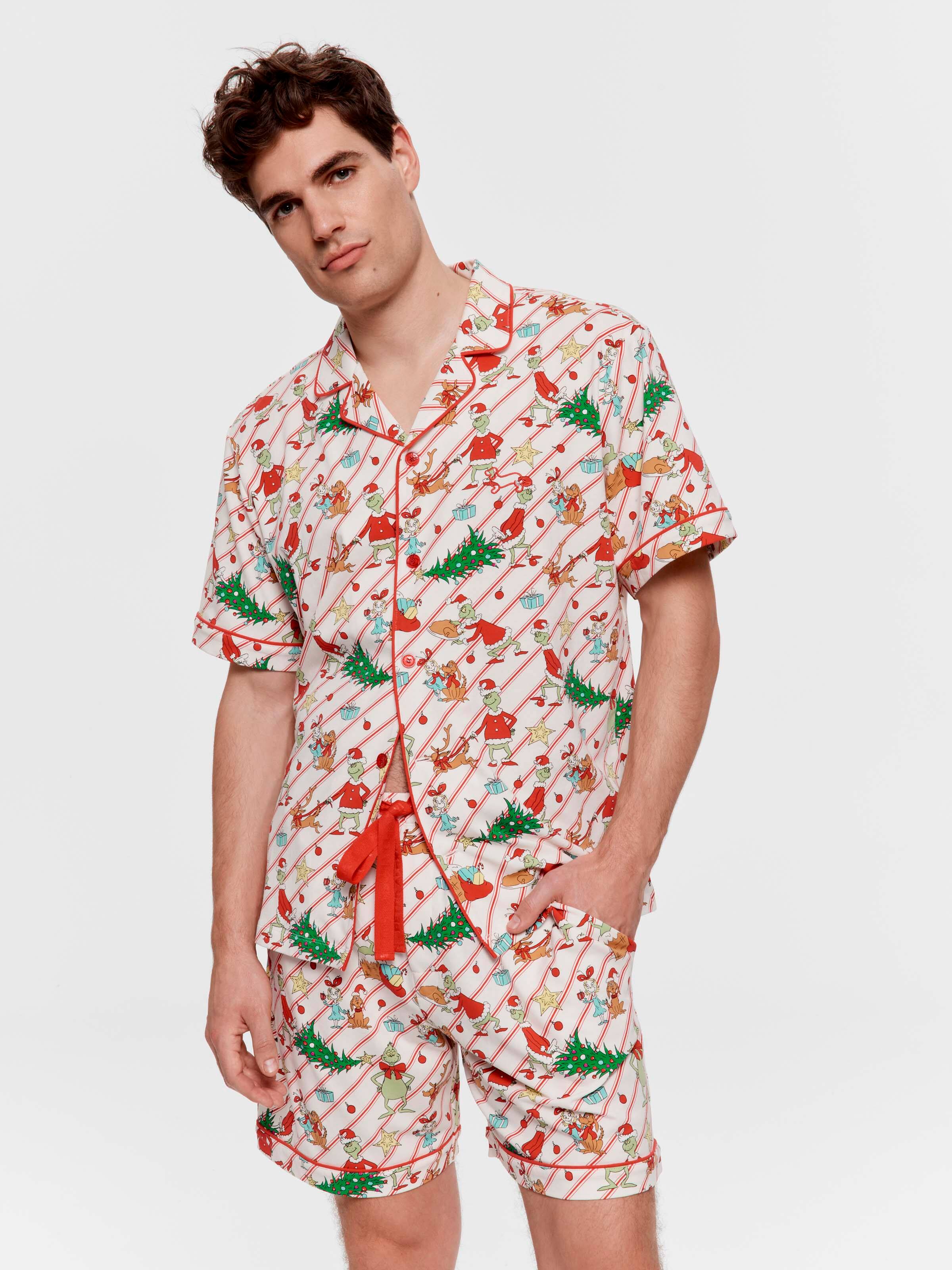 The Grinch Boxed Short Sleeve Pj Set