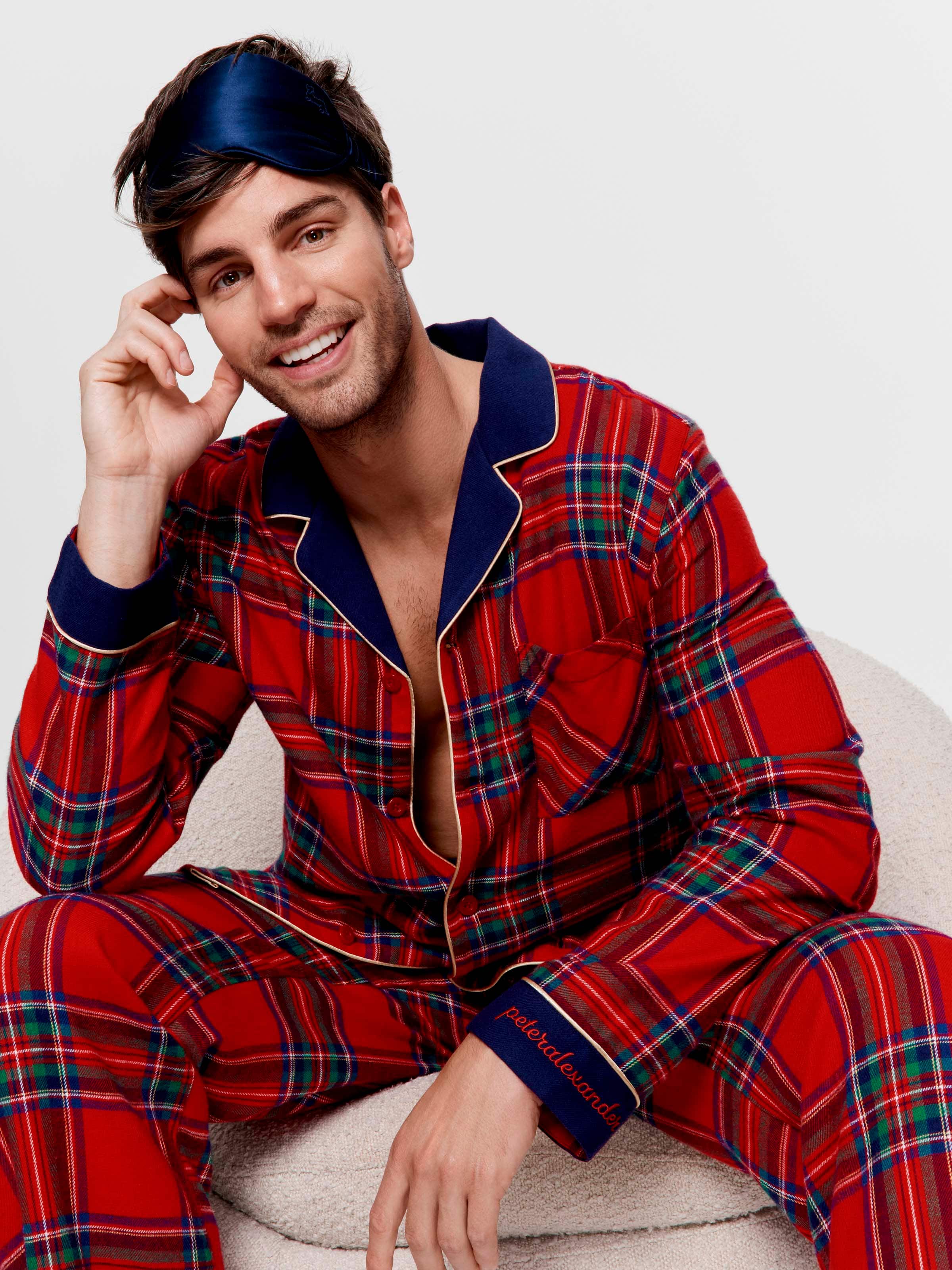 Tartan Long Sleeve Bamboo Flannelette Pj Set
