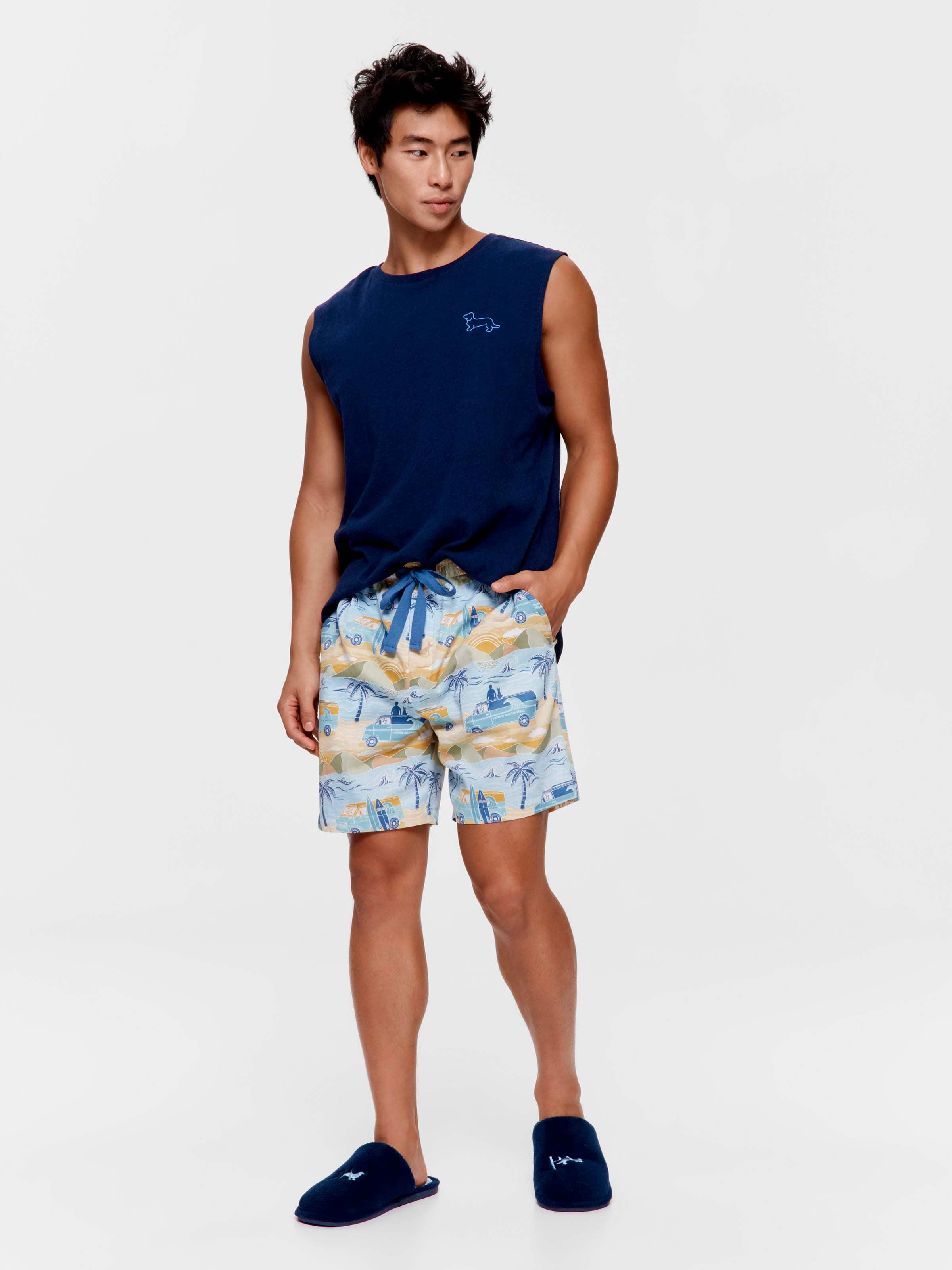Surf Van 100% Cotton Mid  Short