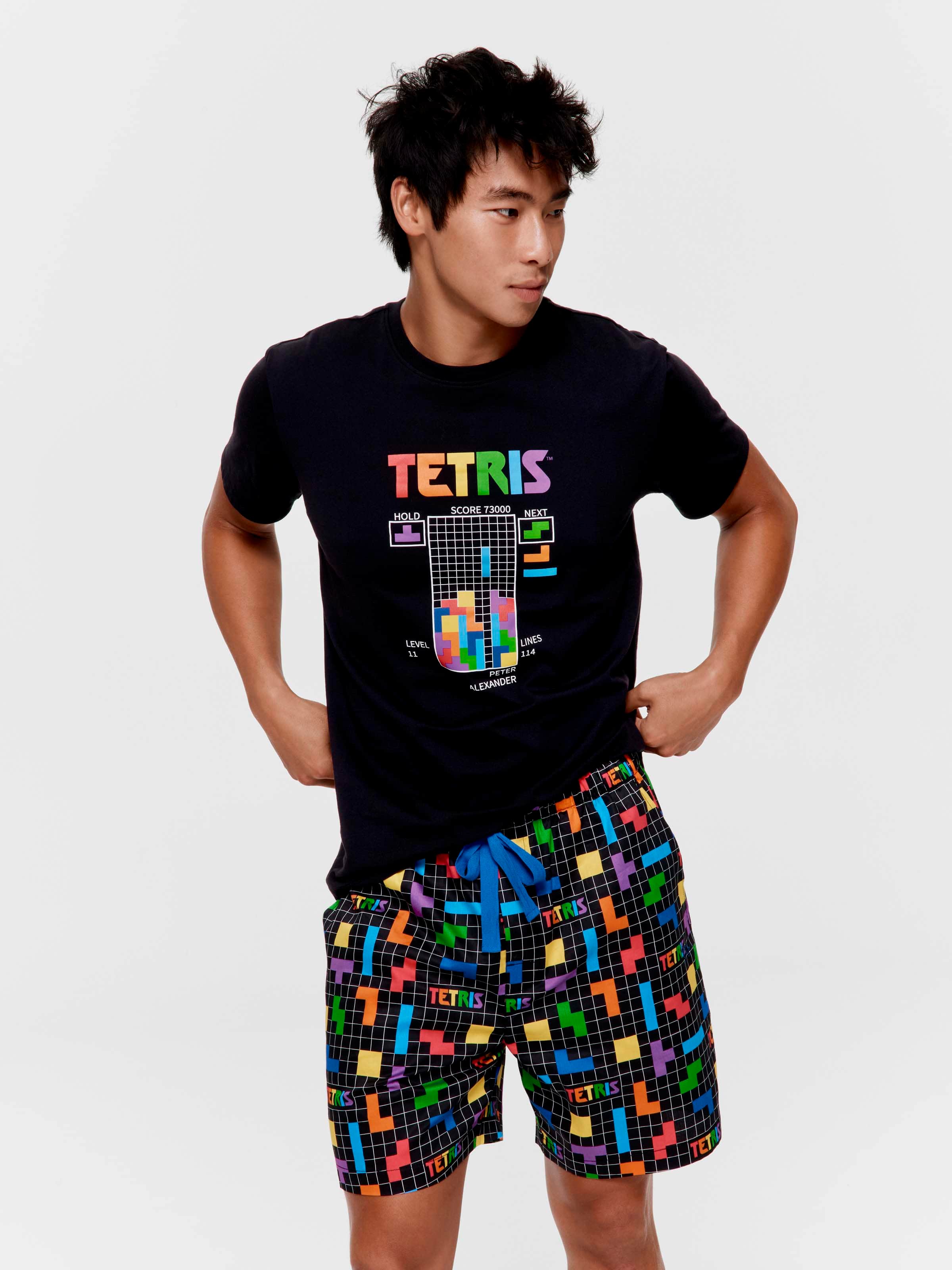 Tetris 100% Cotton Mid Short