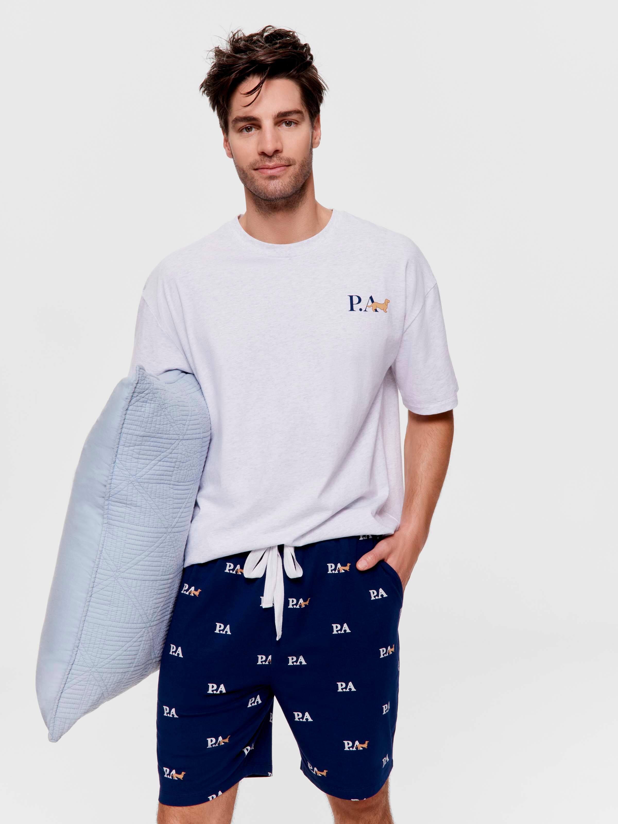 P.A. Heritage Navy Shortie Pj Set