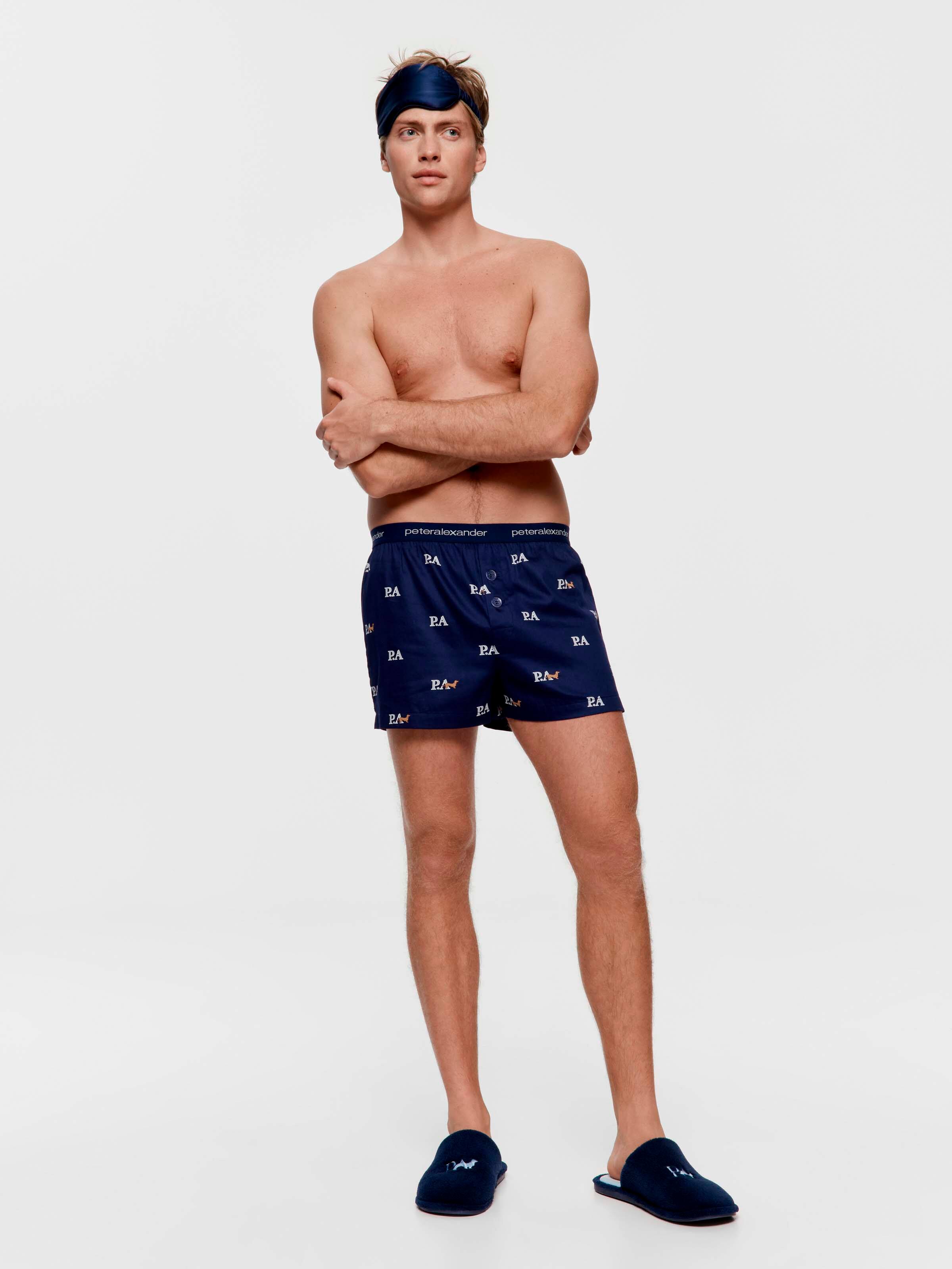 Heritage Navy 100% Cotton Boxer Short