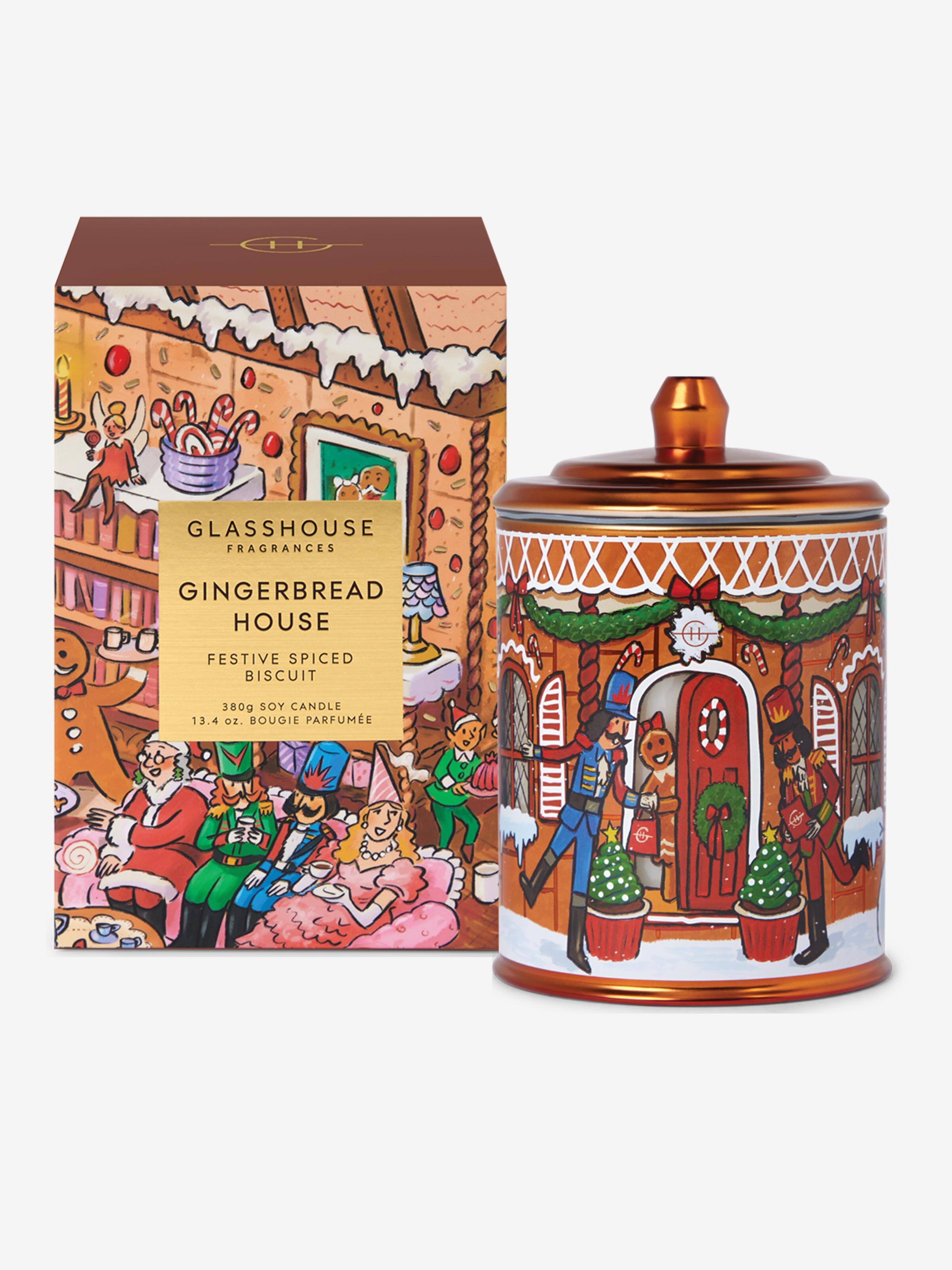 Glasshouse Limited Edition Gingerbread House 380G Candle