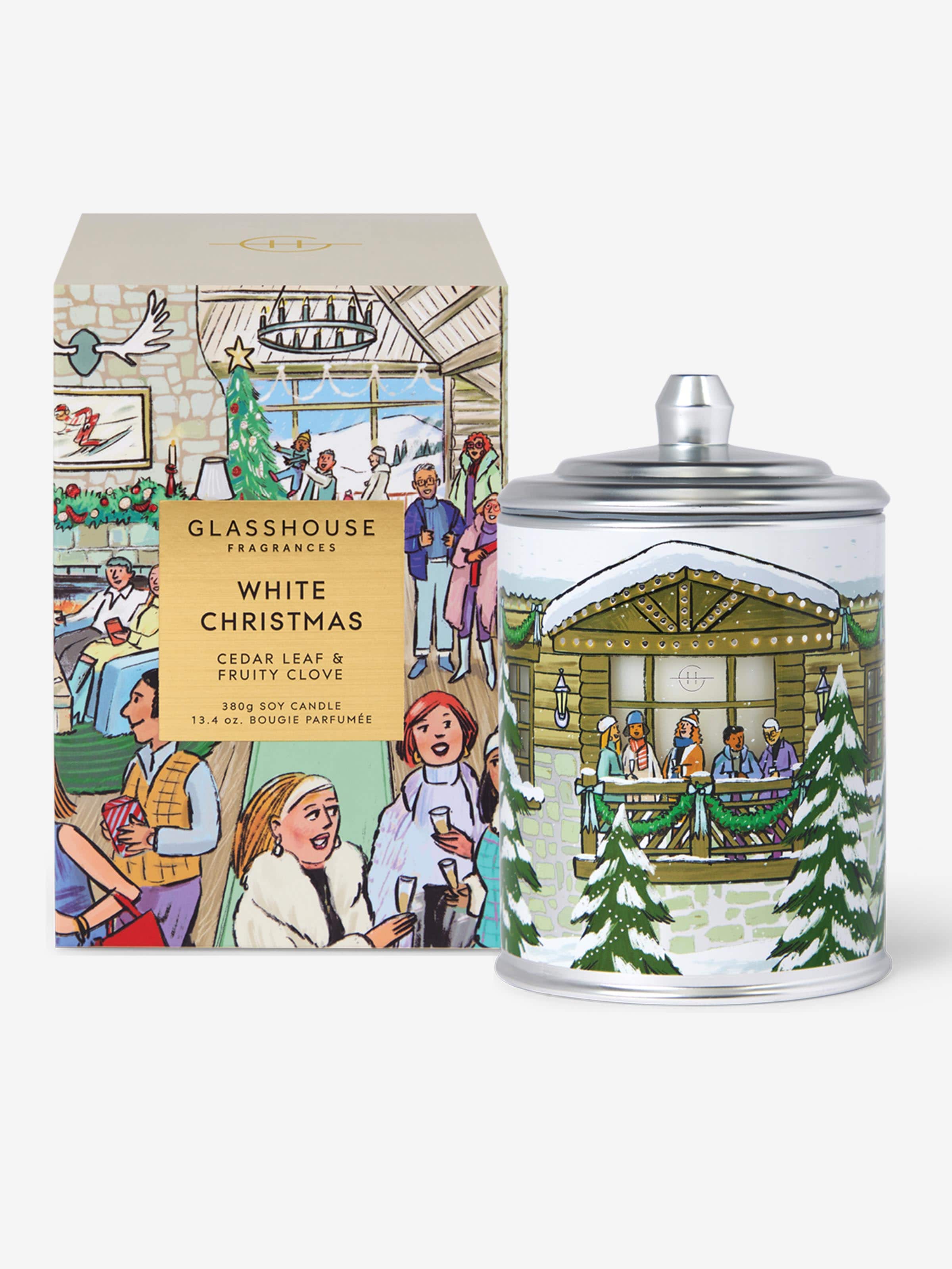 Glasshouse Limited Edition White Christmas 380G Candle