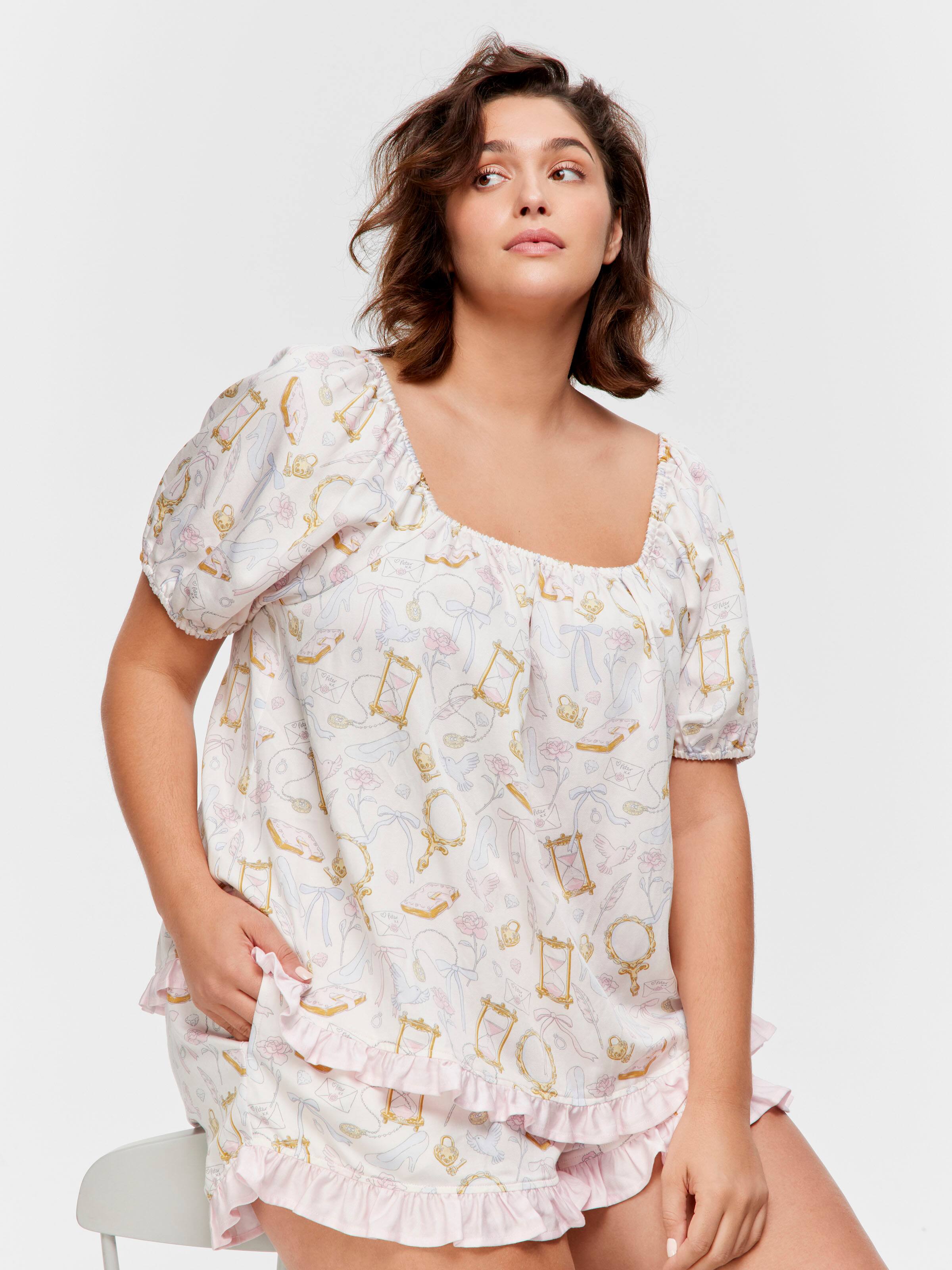 P.A. Plus Romance Icon Shortie Pj Set