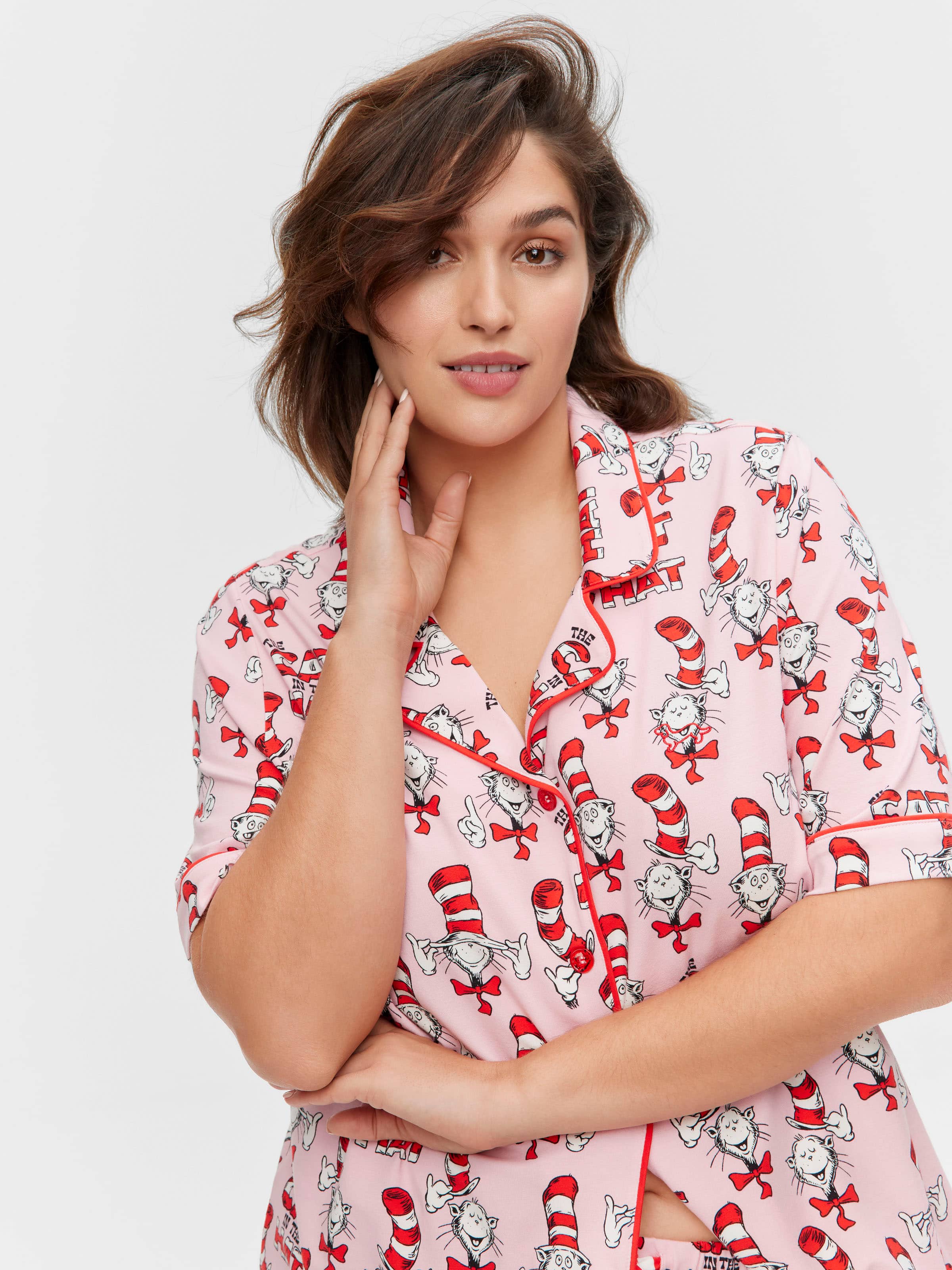 P.A. Plus Dr Seuss The Cat In The Hat Shortie Pj Set