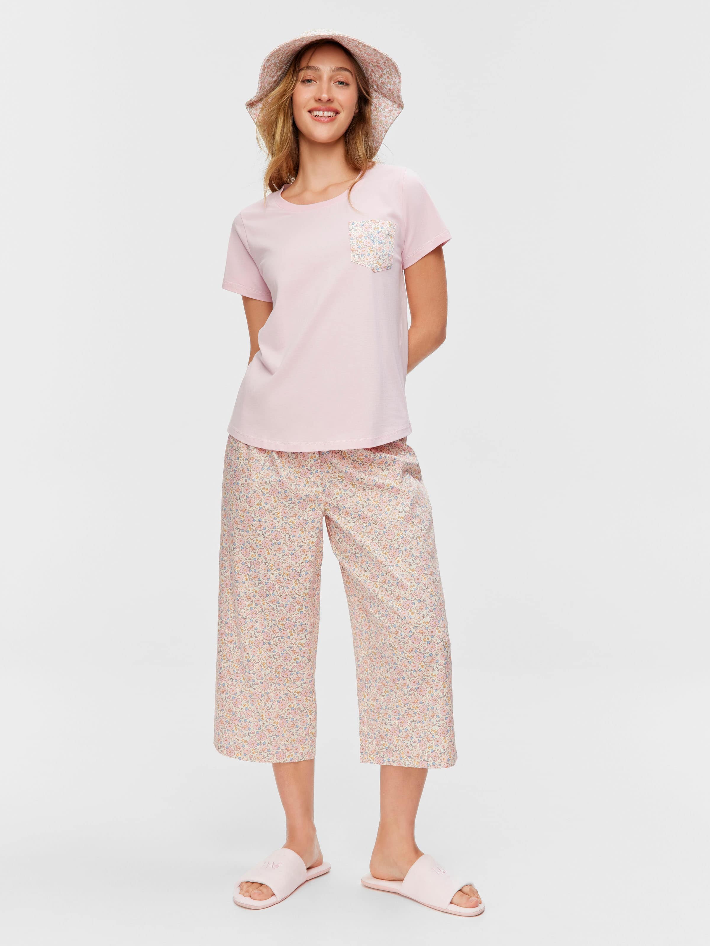 Floral Pocket 100% Cotton Tee