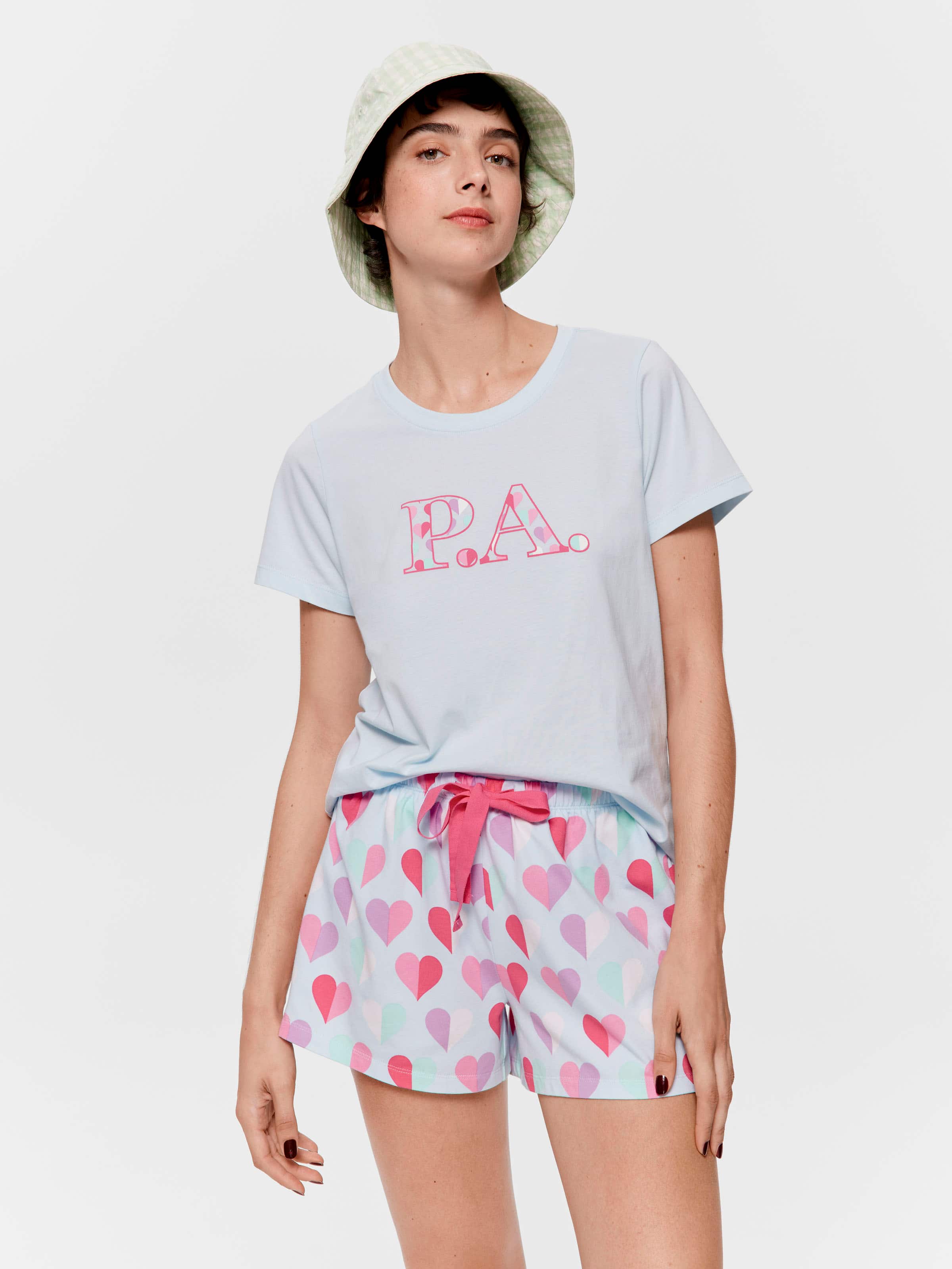 Multi Heart Mini Short