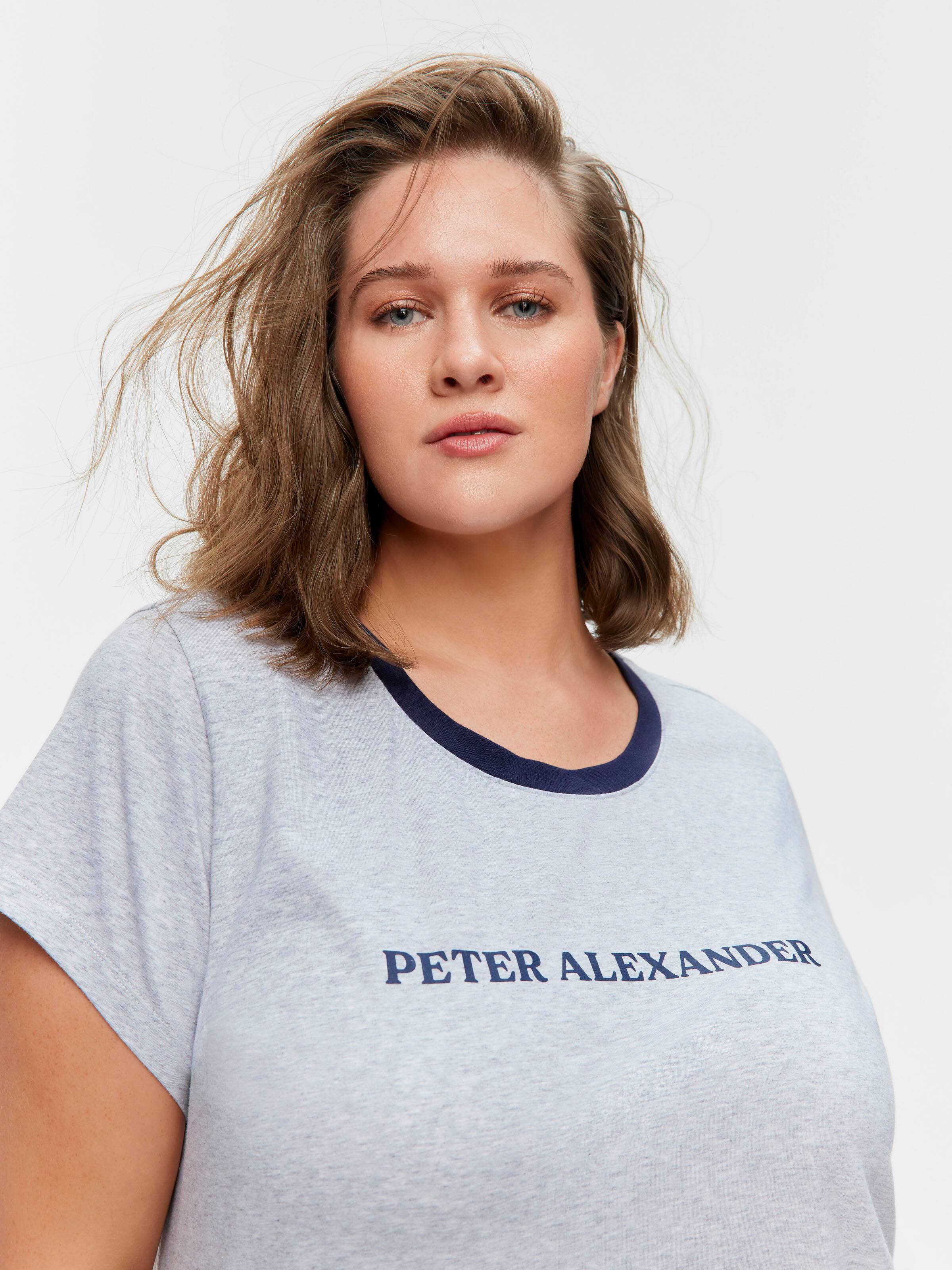 P.A. Plus Grey Marle Branded Tee