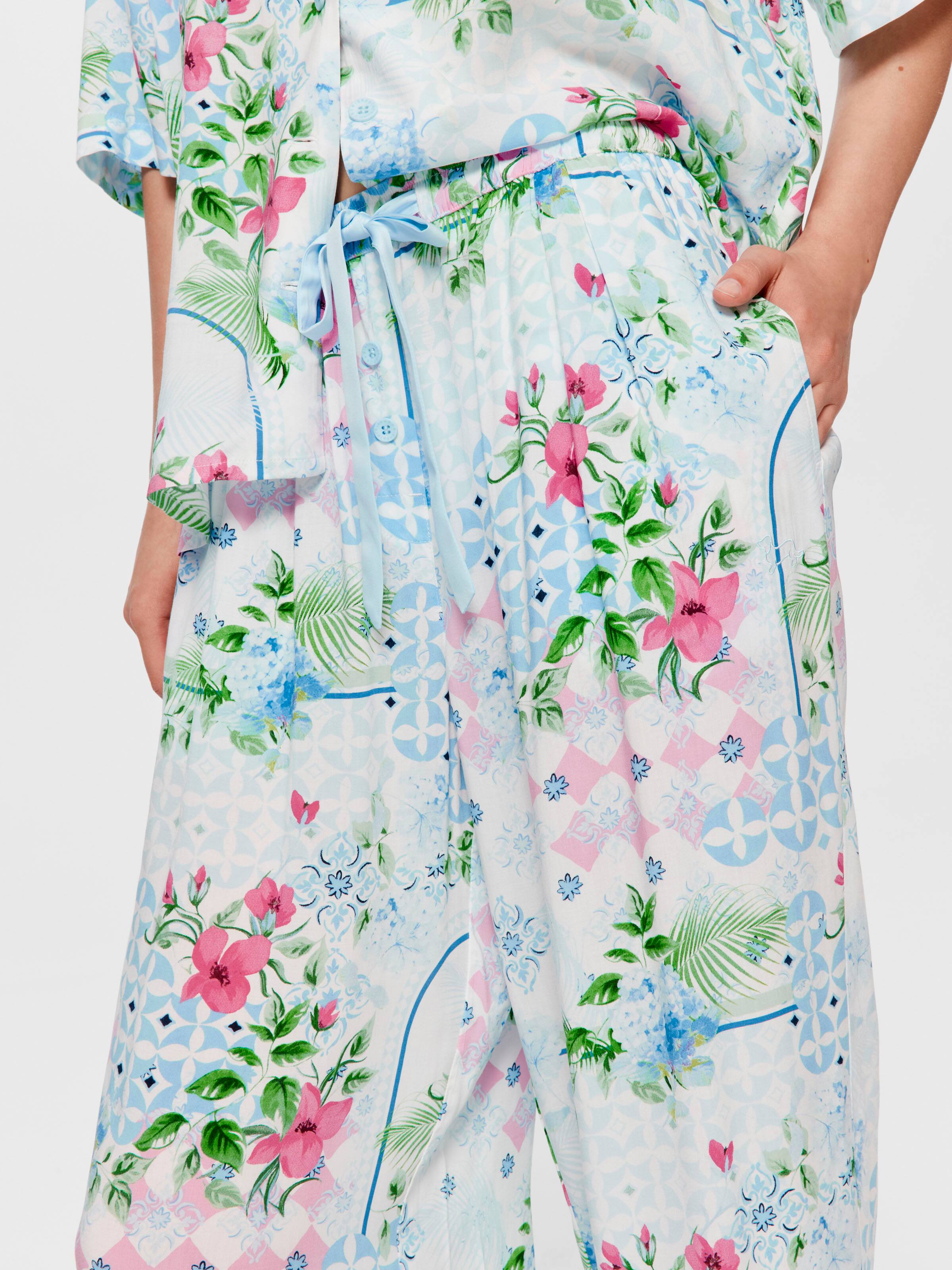 Mediterranean Wide Leg Pj Pant