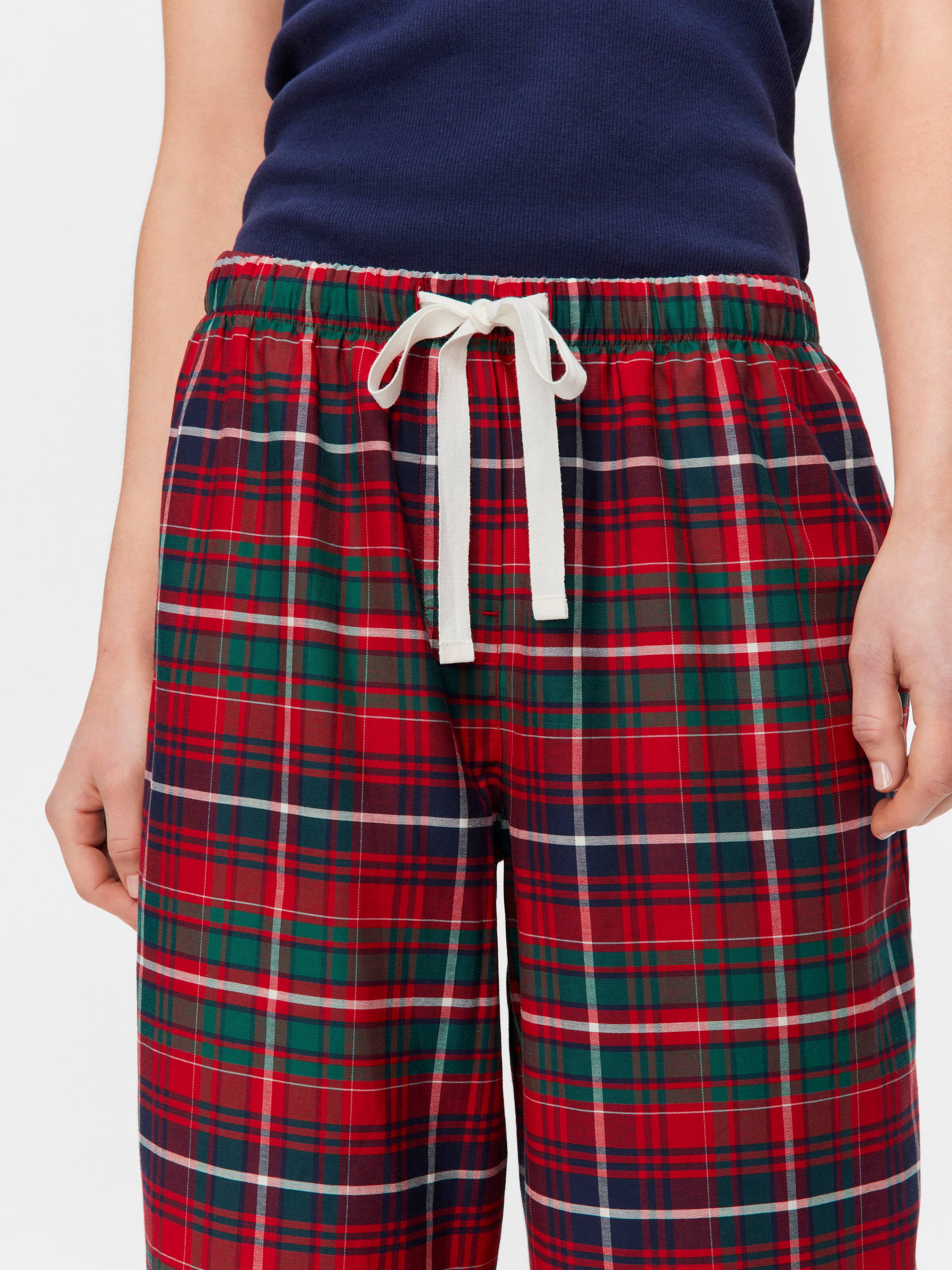 Tartan 100% Cotton 3/4 Pj Bottom