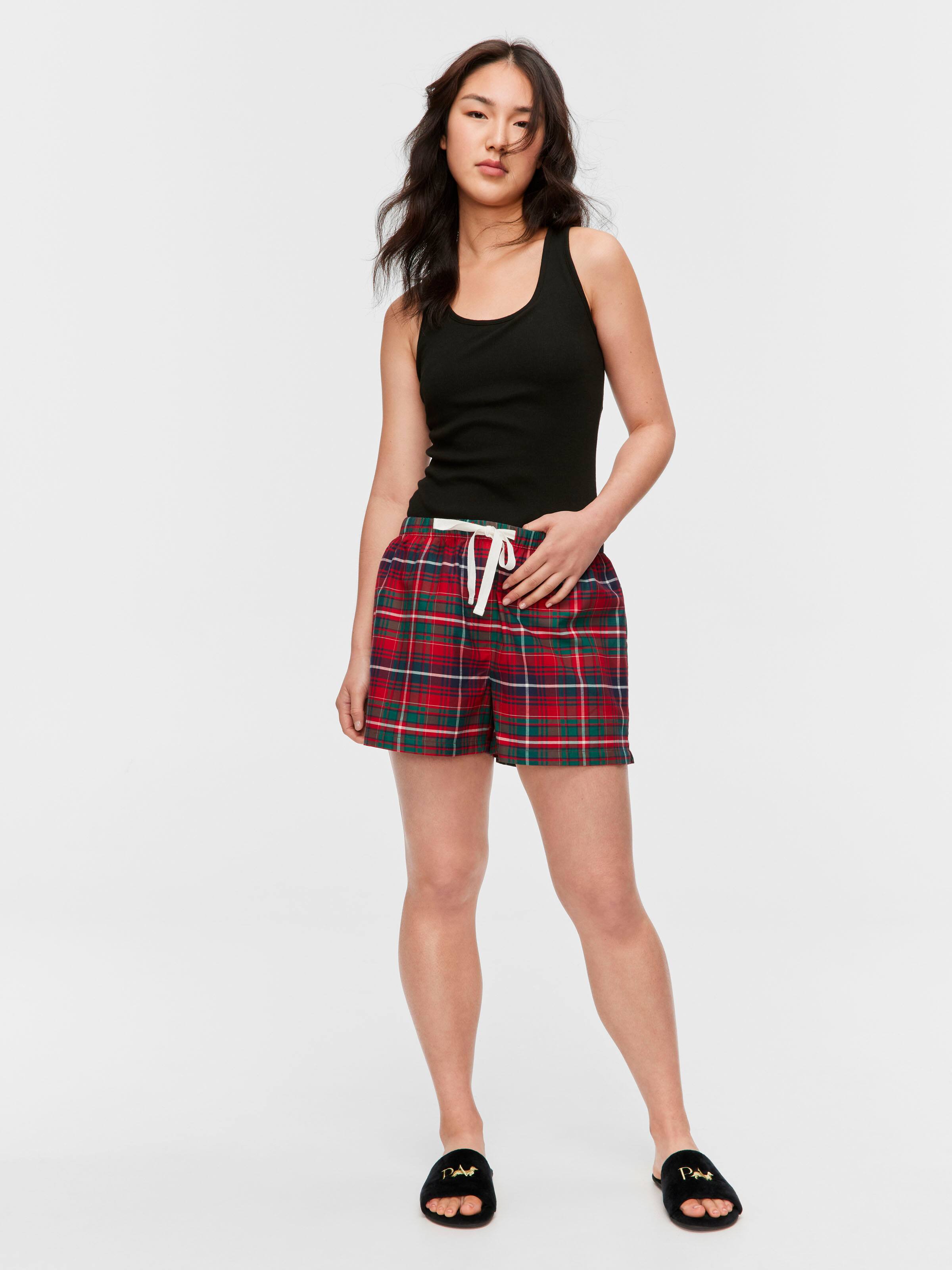 Tartan 100% Cotton Mid Short