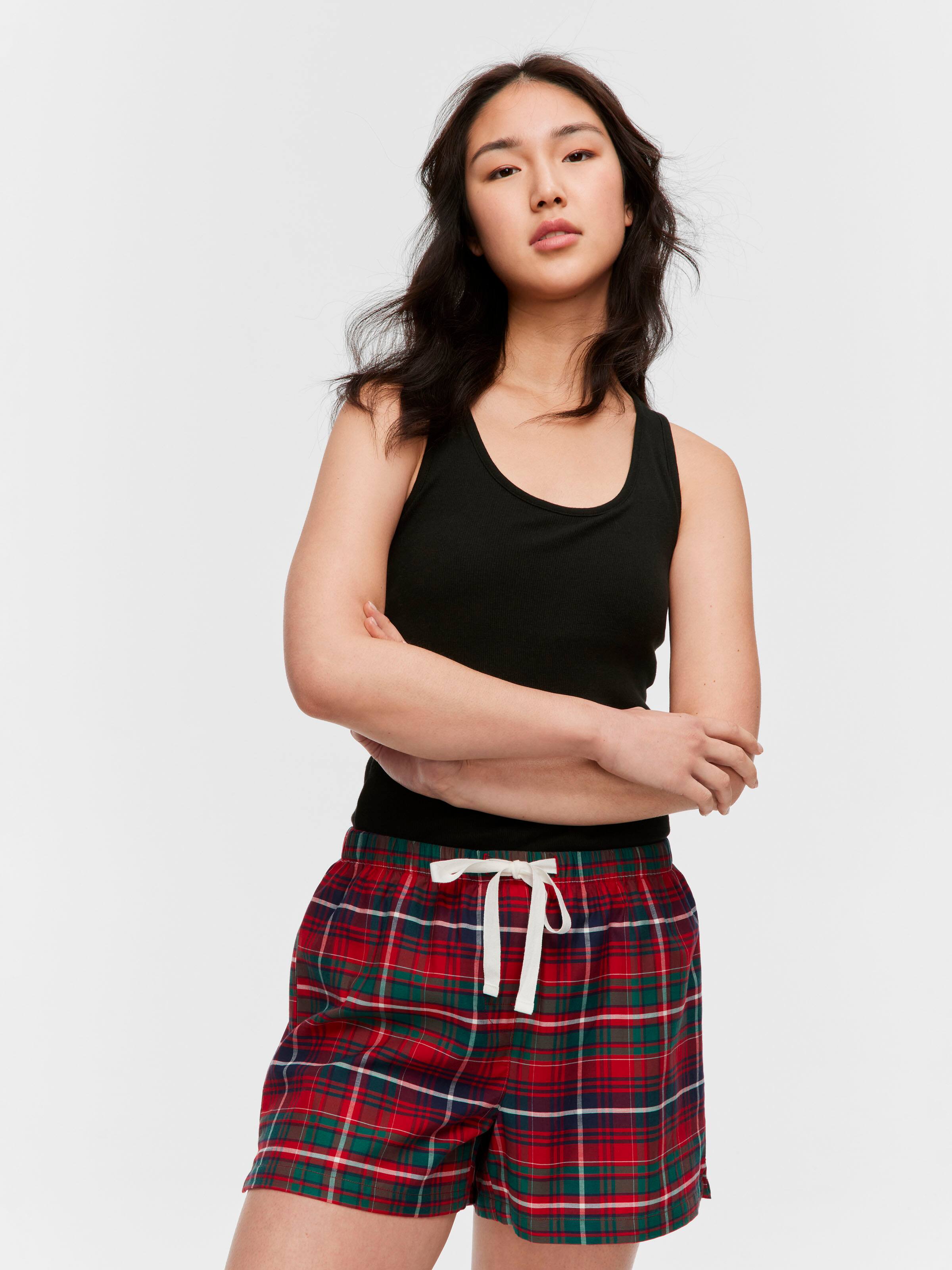 Tartan 100% Cotton Mid Short