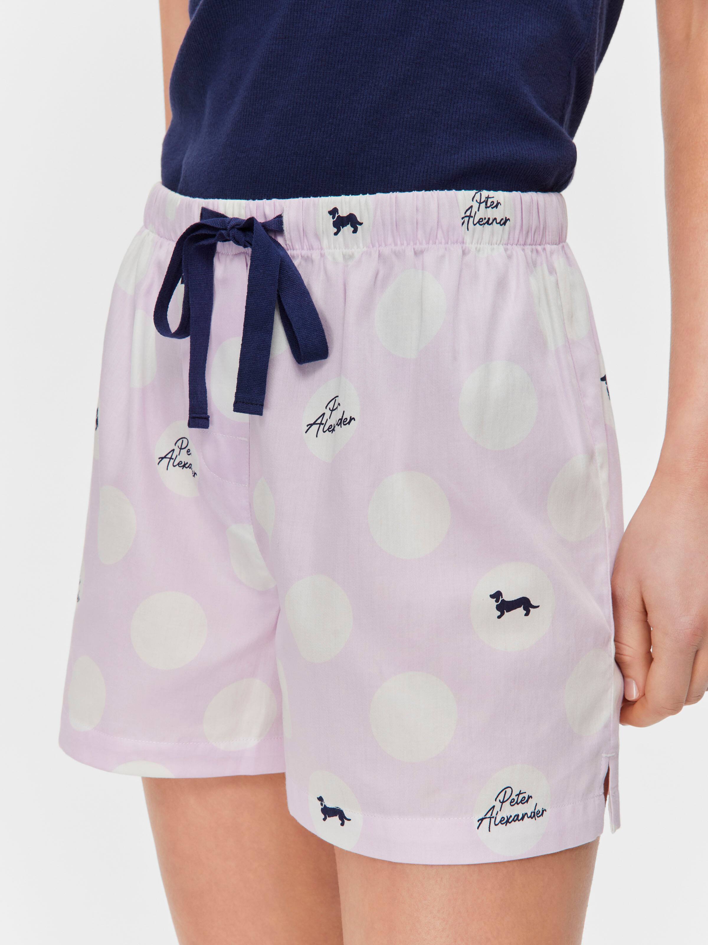 Lilac Spot 100% Cotton Mid Short