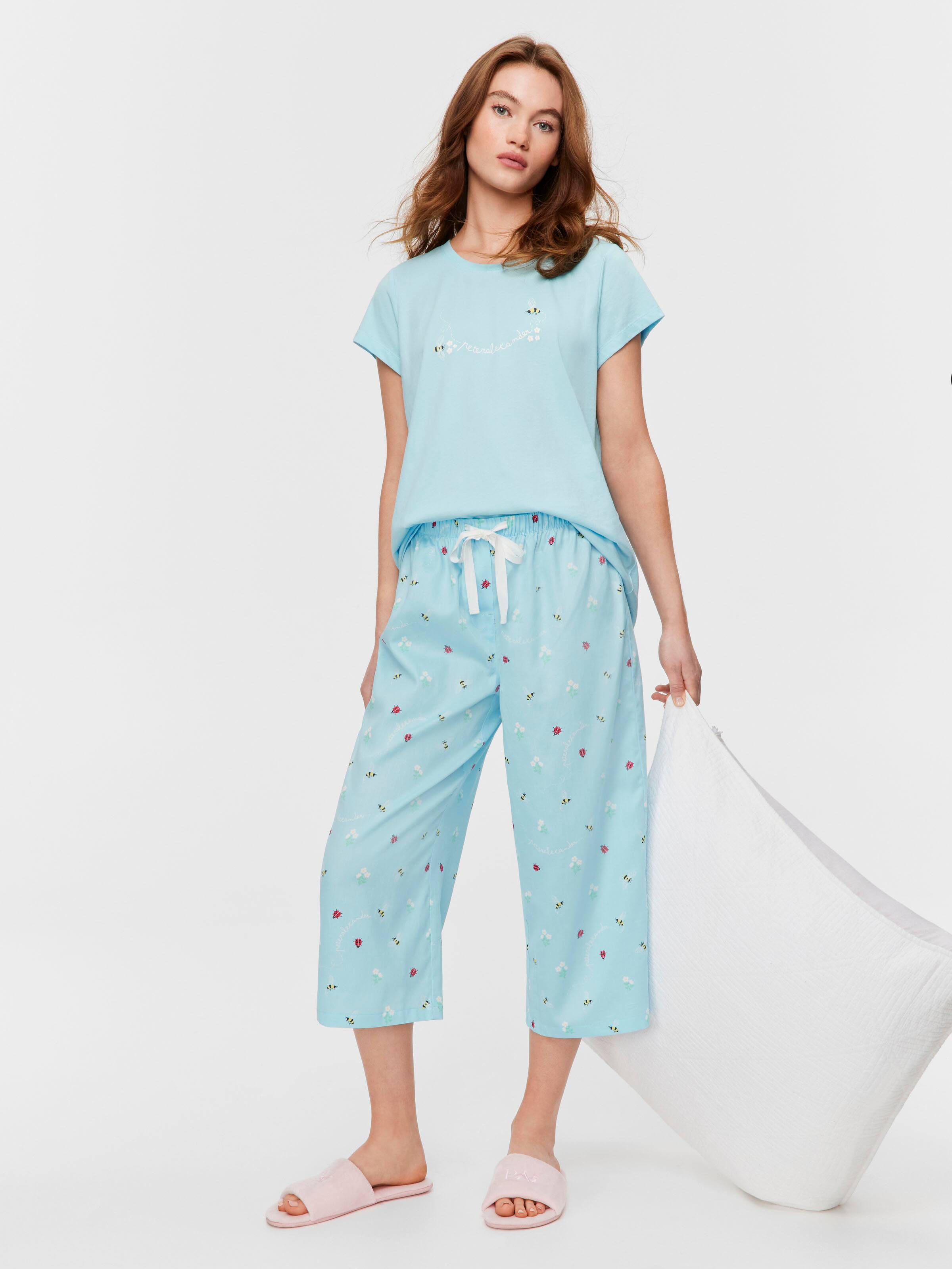 Ditsy Garden 100% Cotton 3/4 Pj Bottom