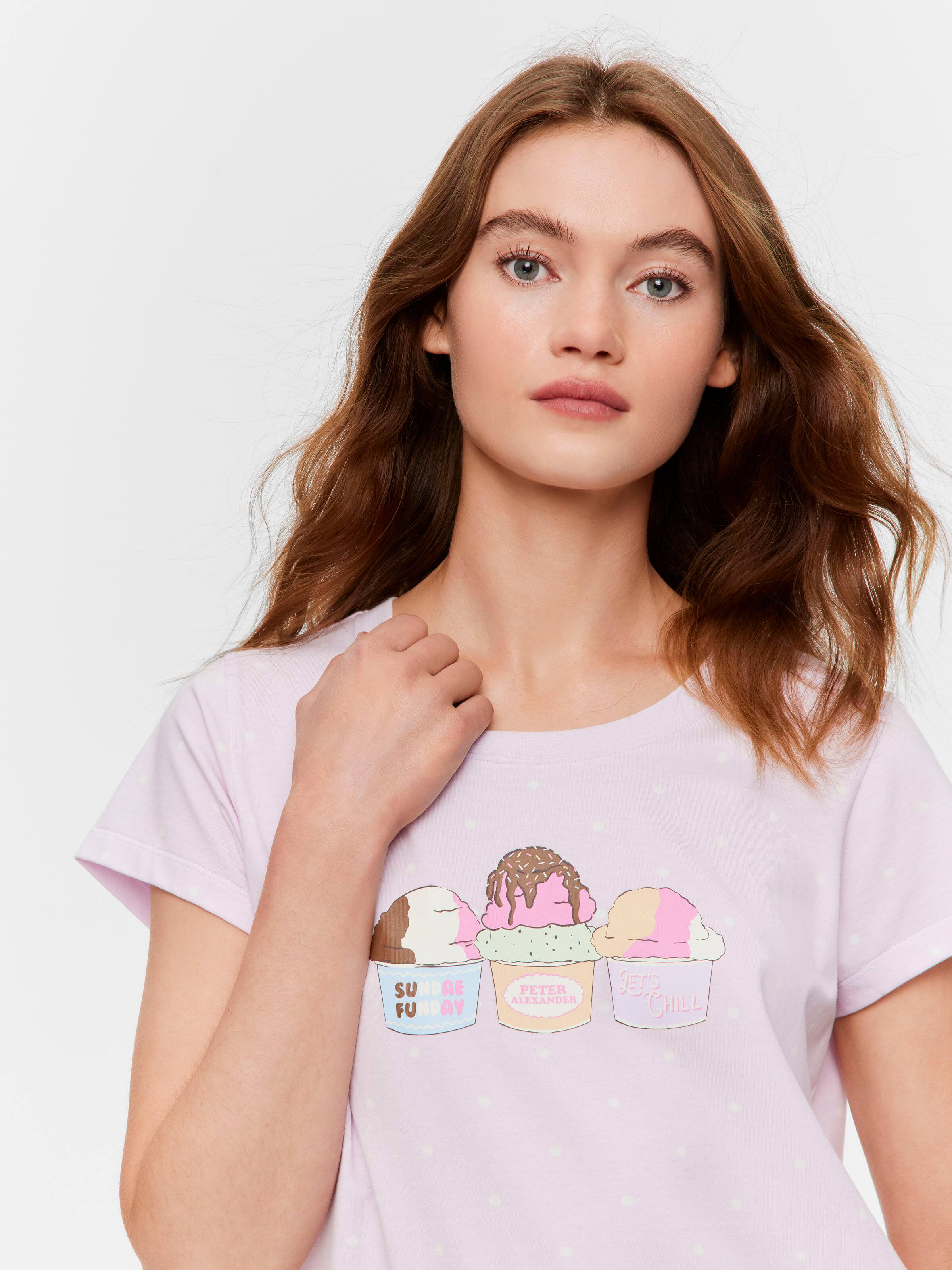 Lilac Ice Cream Tee