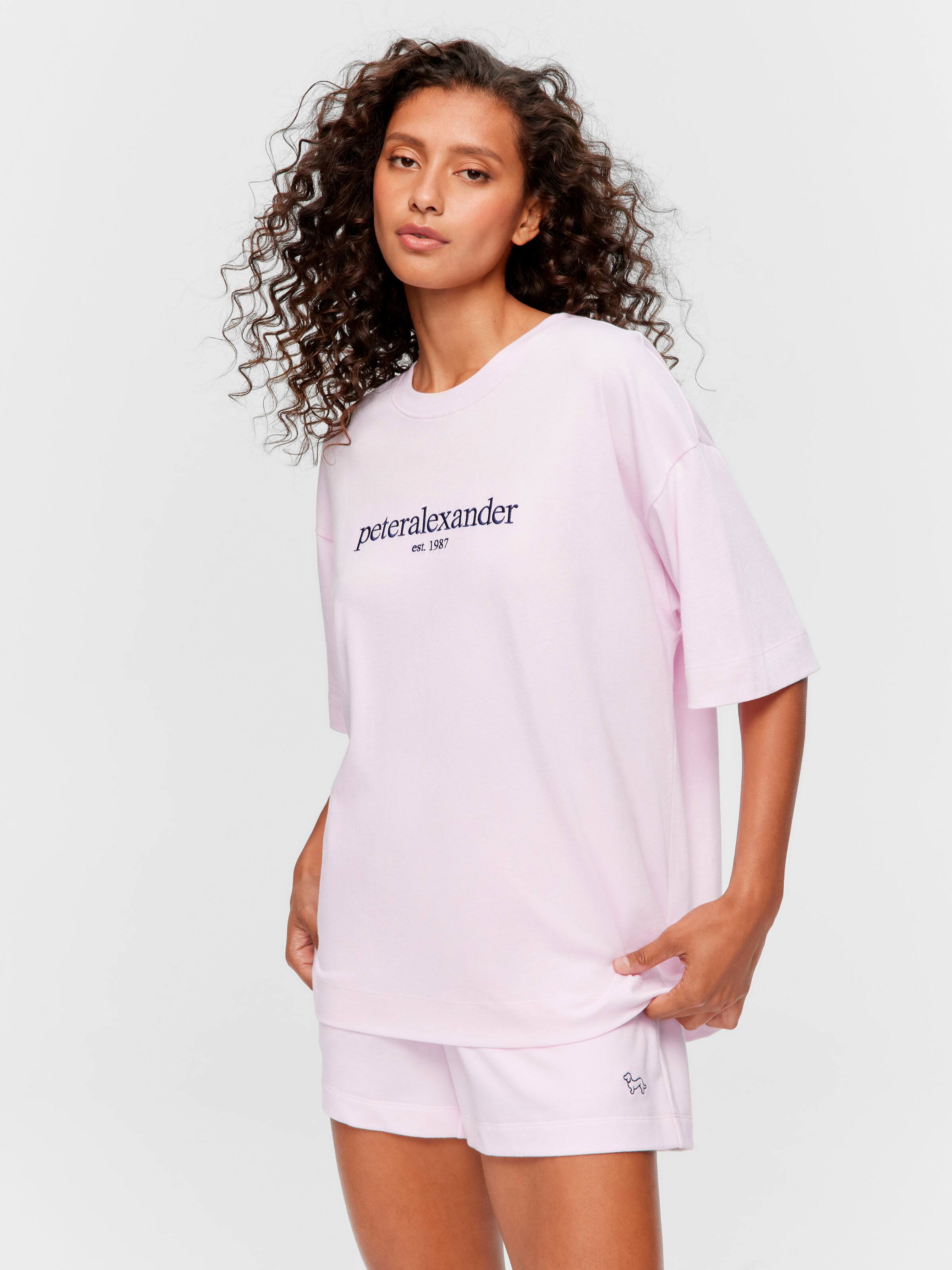 Pink Heritage 100% Cotton Oversized Tee