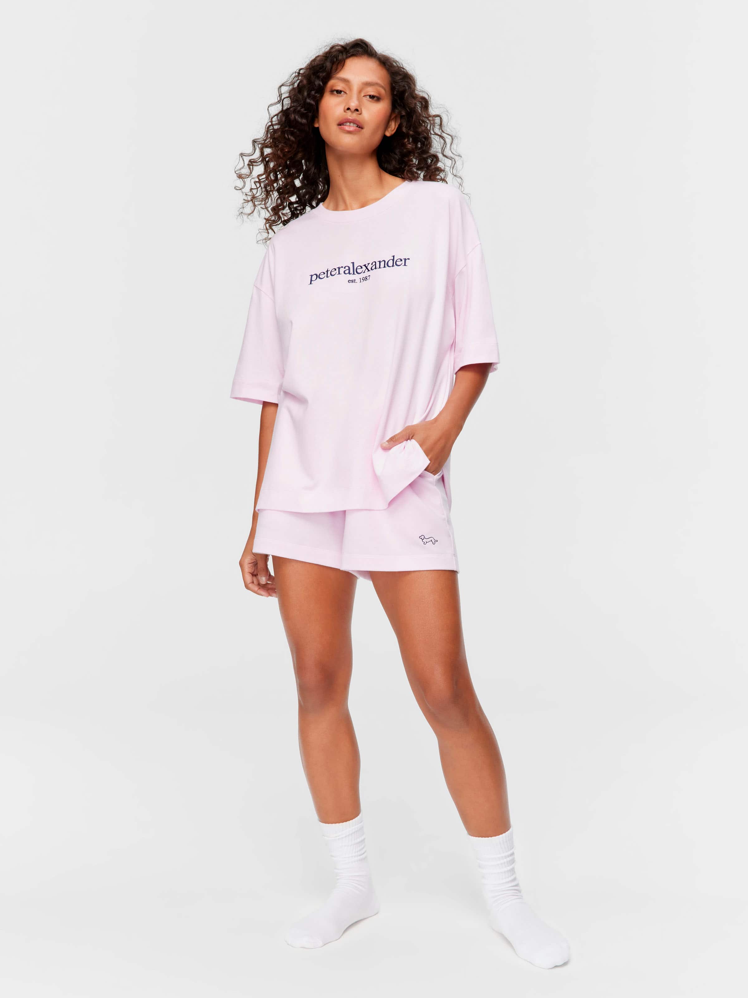 Pink Heritage 100% Cotton Oversized Tee