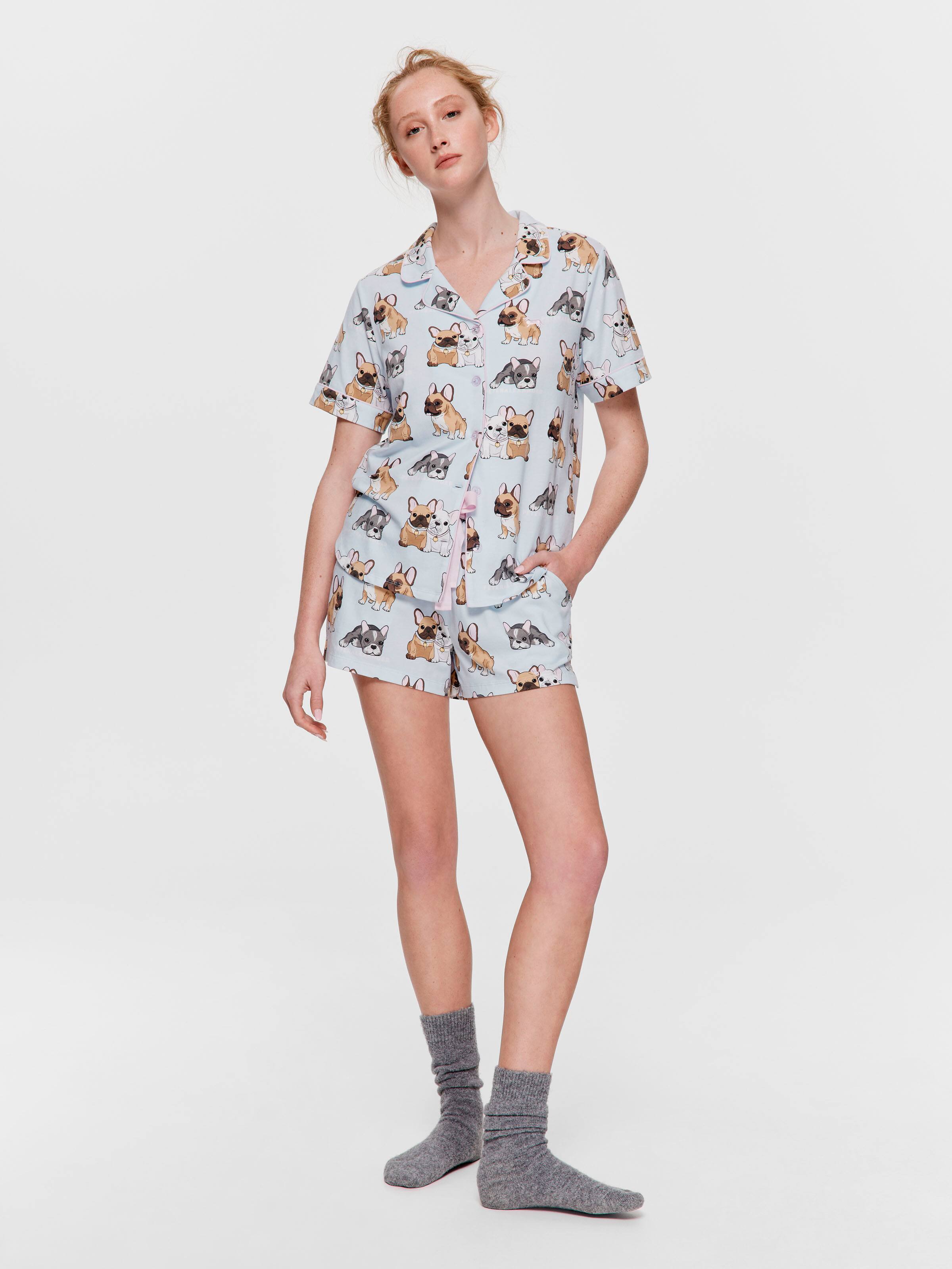 French Bulldog Shortie Pj Set