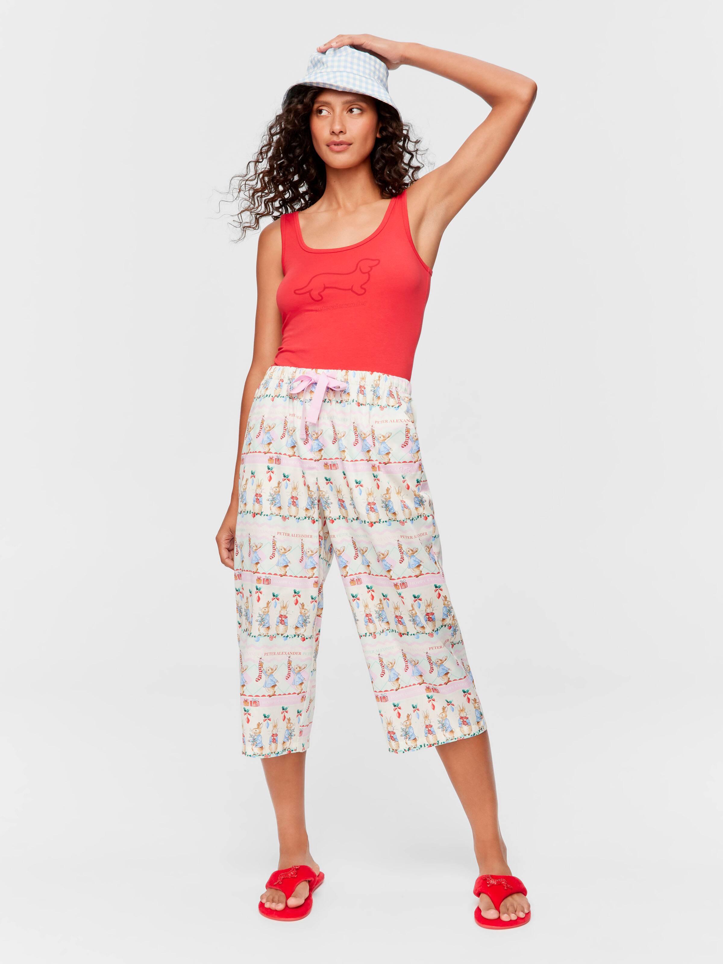 Peter Rabbit Christmas 100% Cotton 3/4 Pj Pant