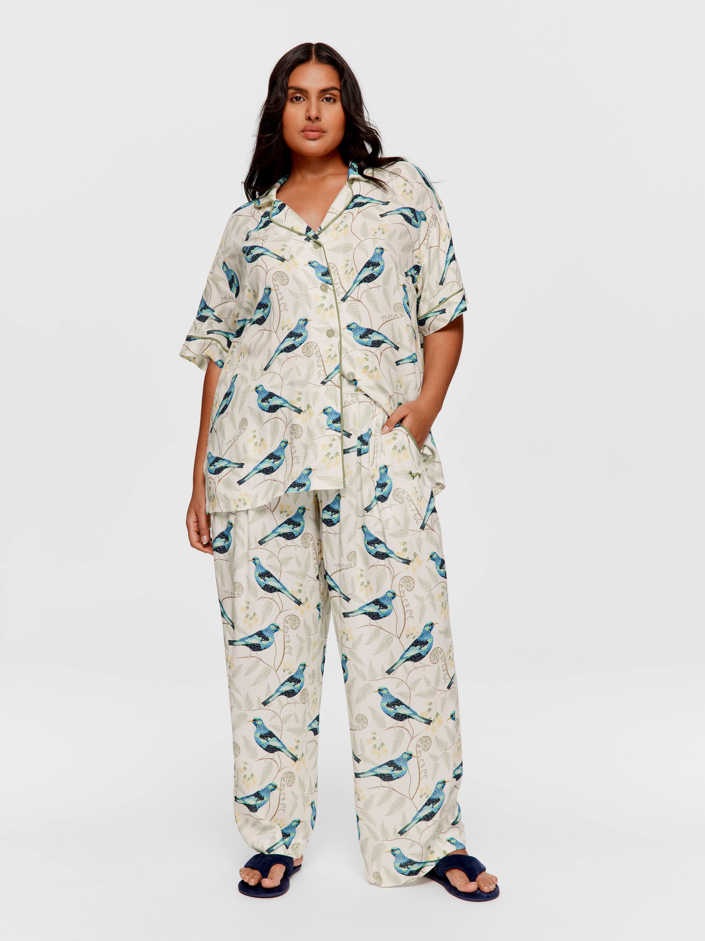P.A. Plus Tui Bird Wide Leg Pj Pant