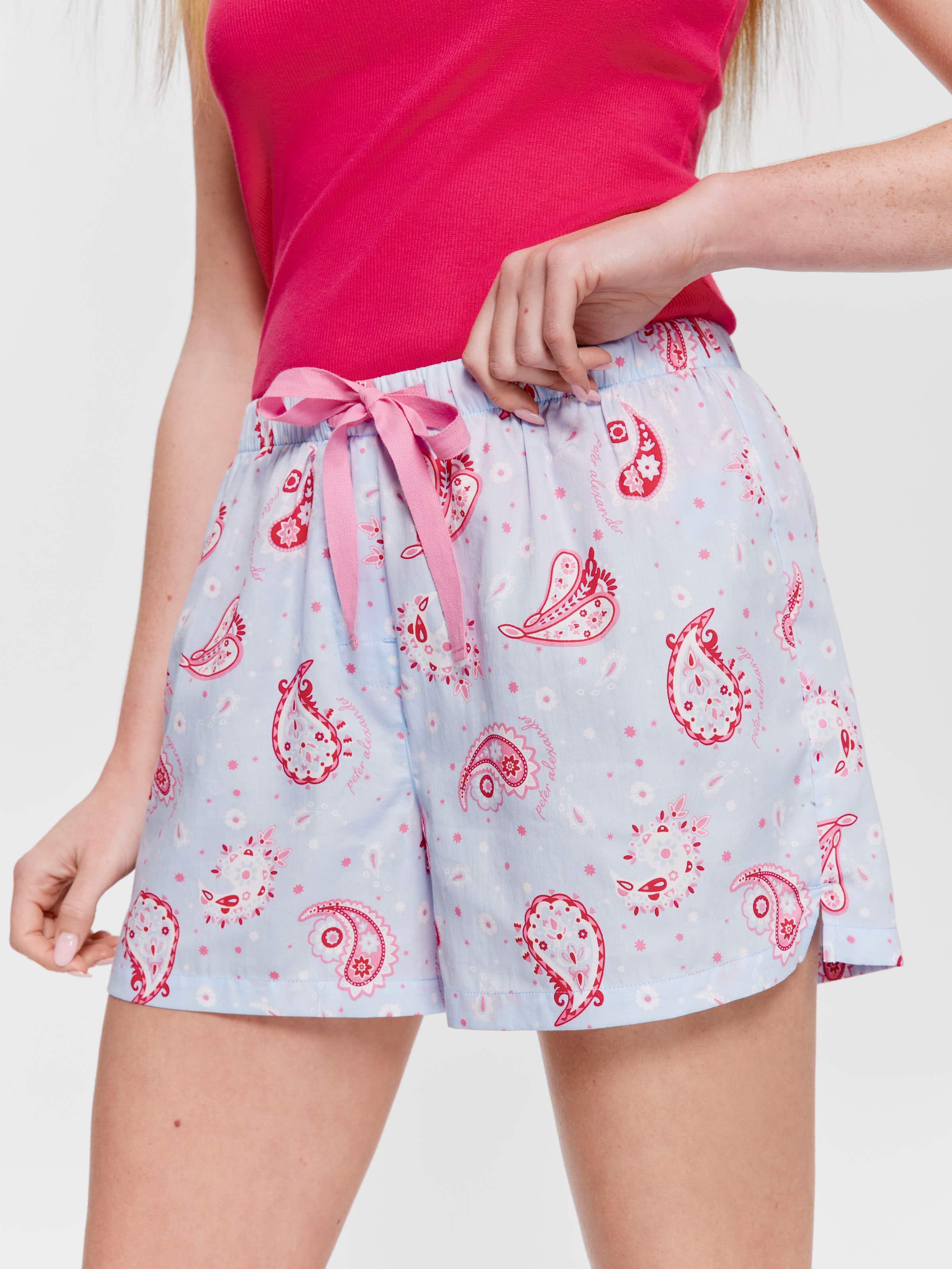 Paisley 100% Cotton Mid Short