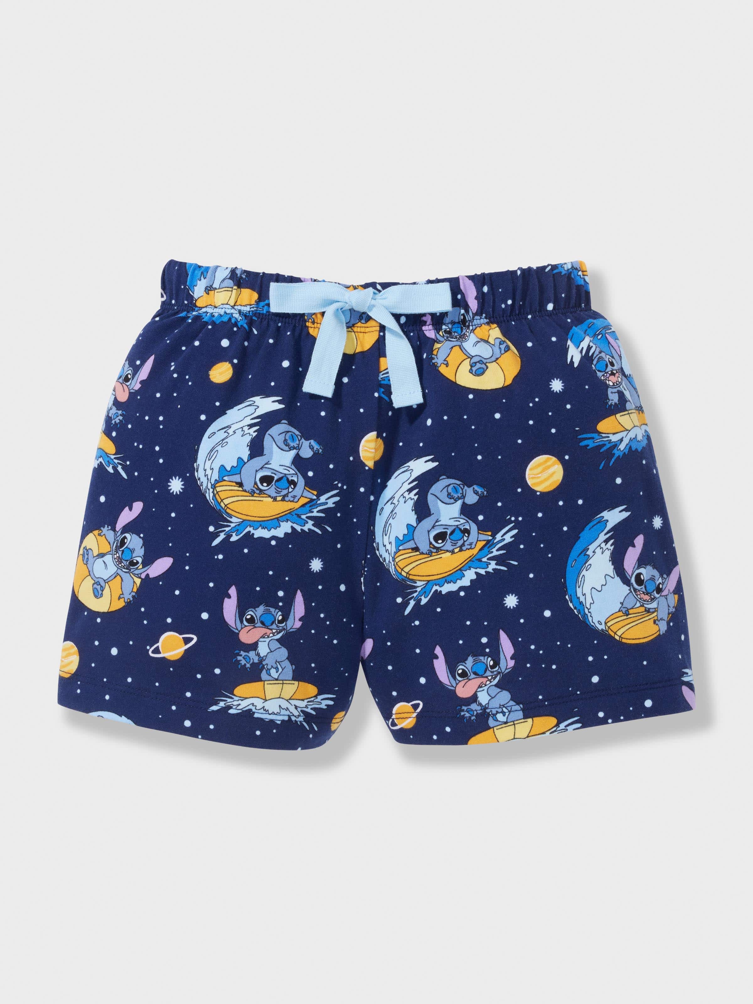 Boys Disney Stitch In Space Short Pj Set