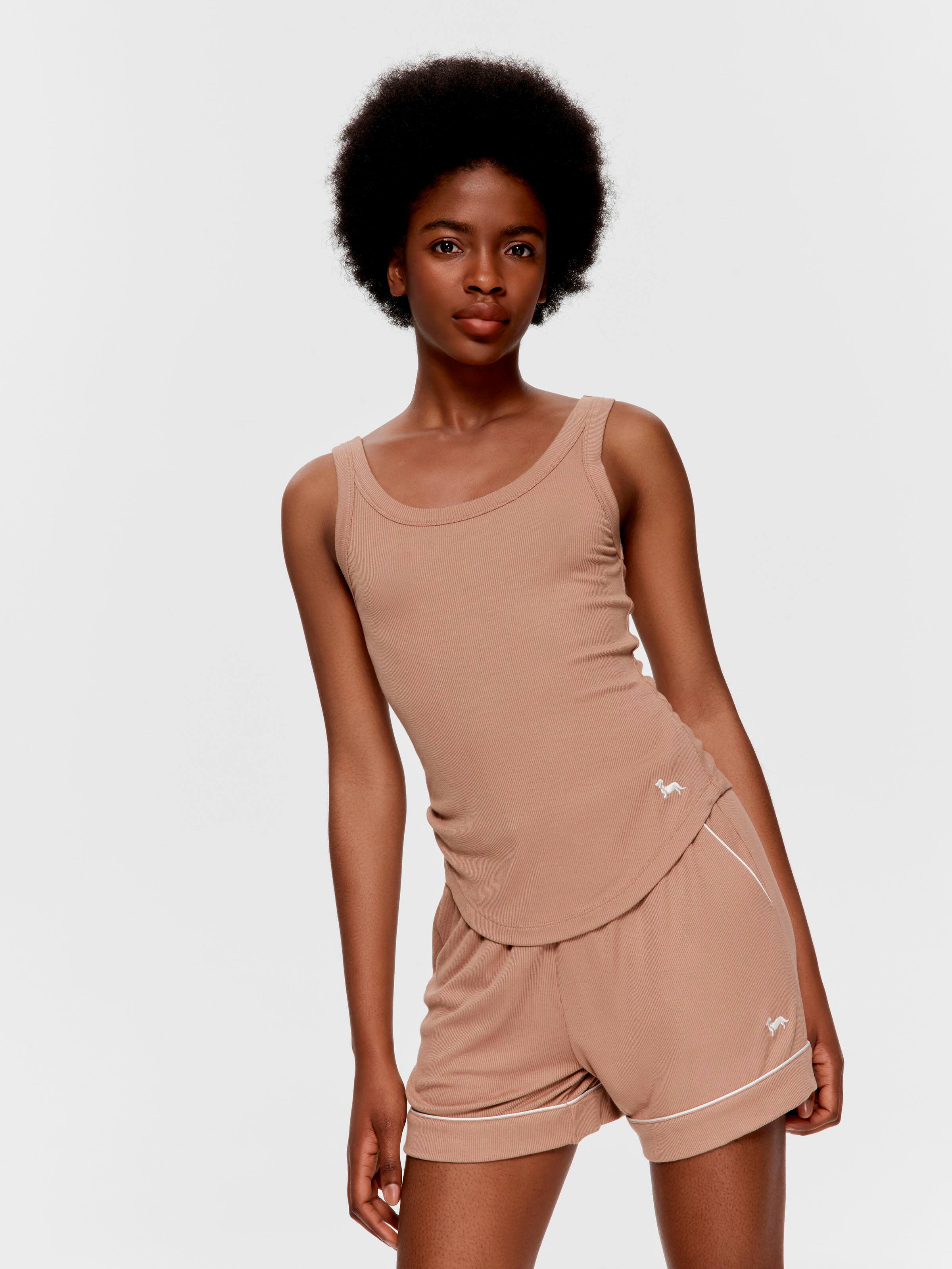 Caramel Bamboo Rib Tank