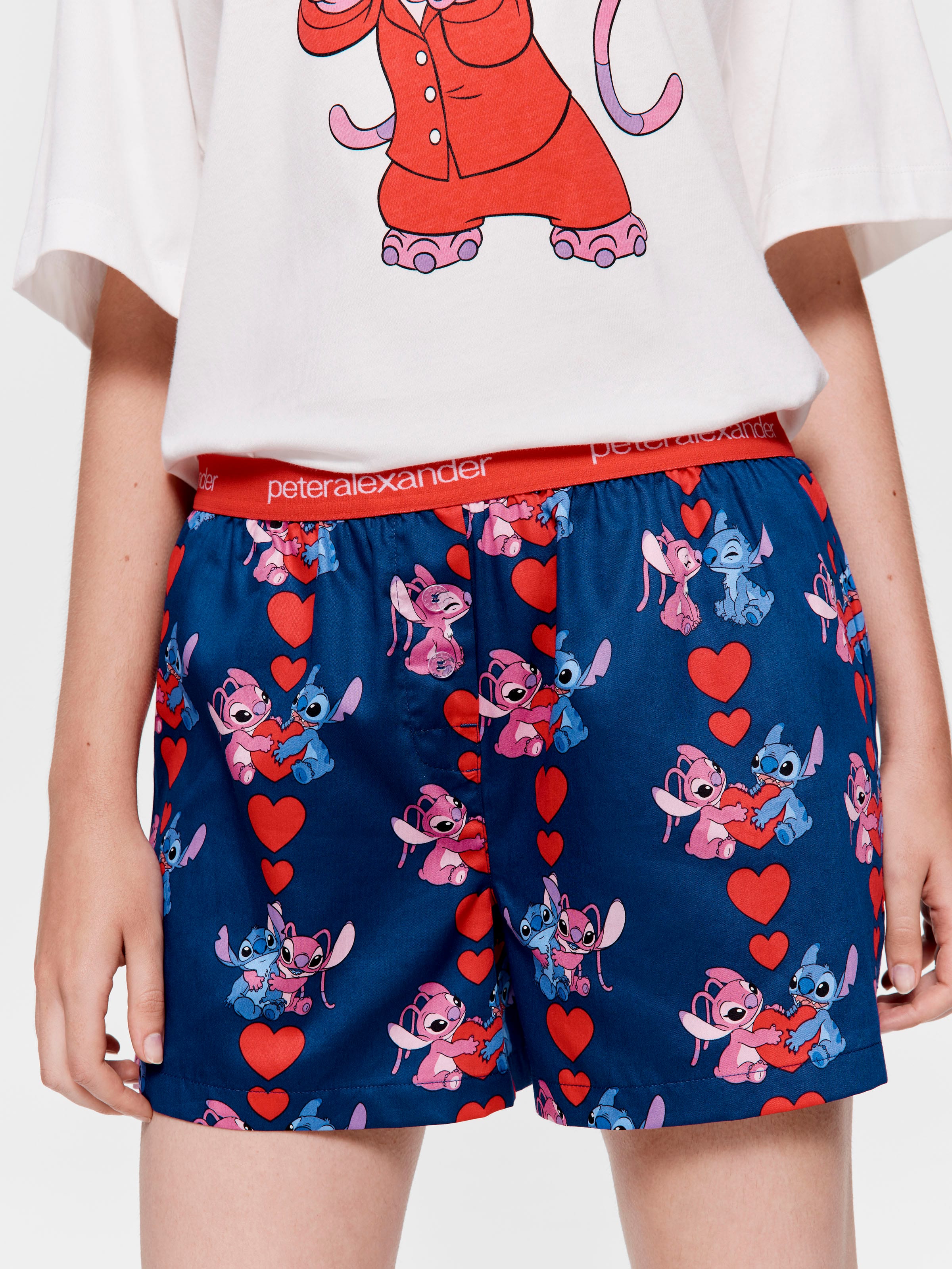 Disney Stitch & Angel 100% Cotton Boxer Short